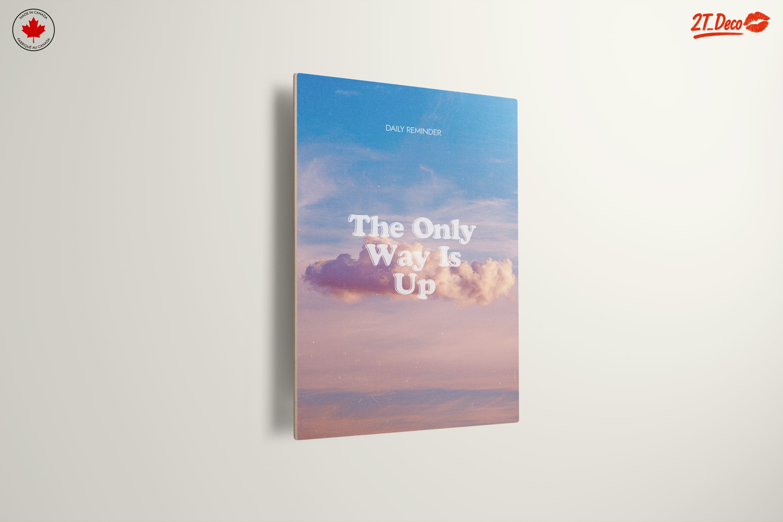 Inspirational Wall Art The Only Way Is Up - Image 13