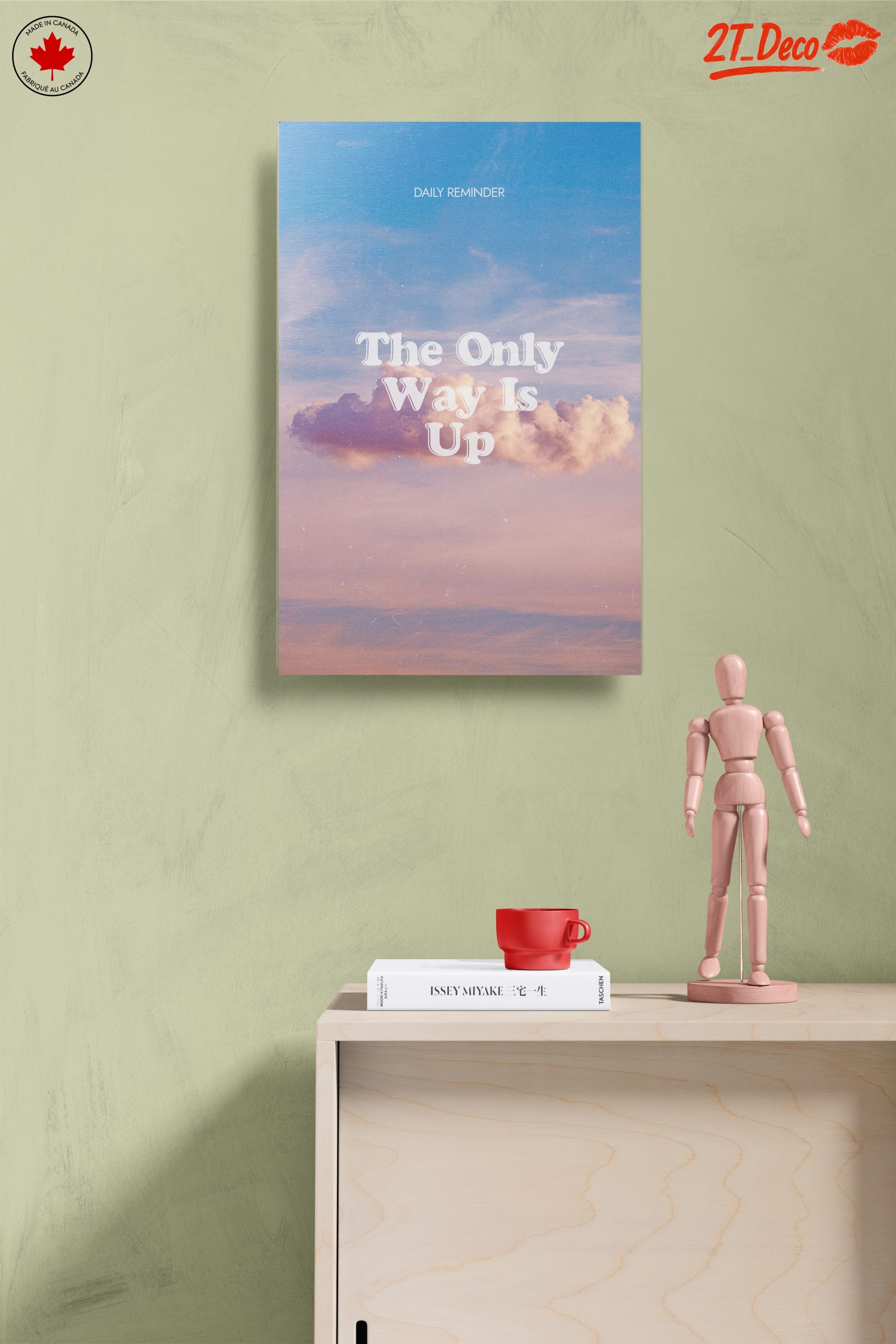 Inspirational Wall Art The Only Way Is Up - Image 14