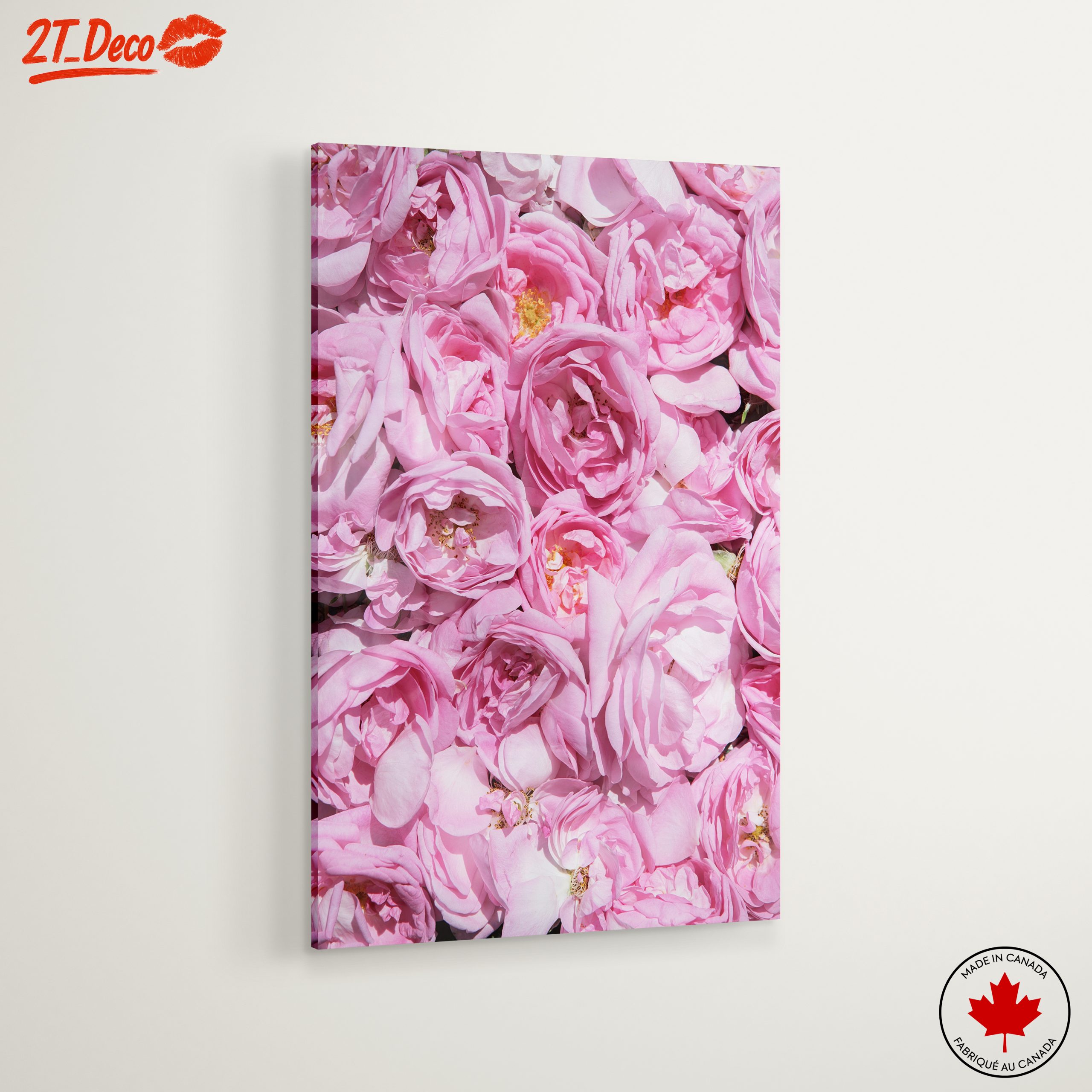 Pink Rose Floral Art - Image 6