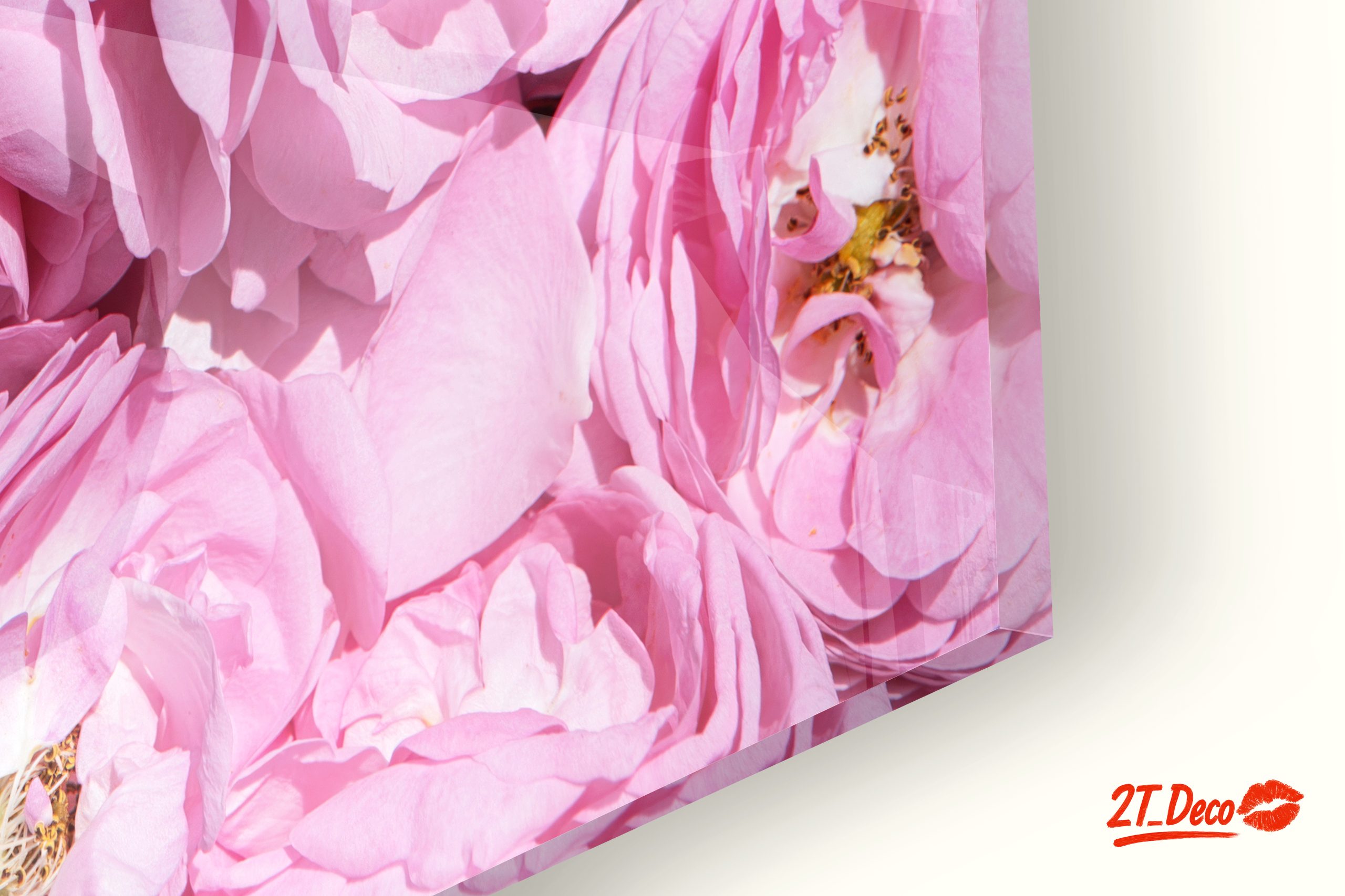 Pink Rose Floral Art - Image 9