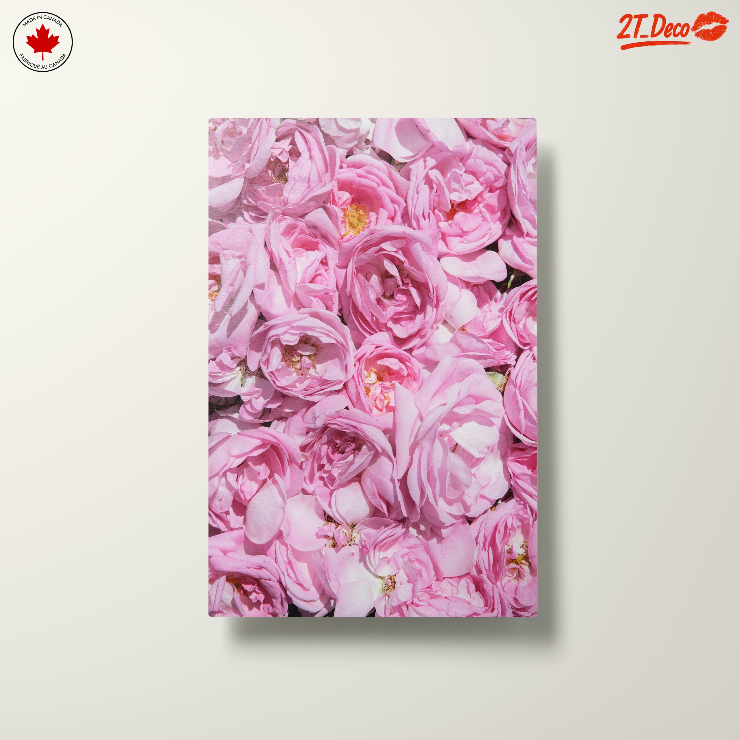 Pink Rose Floral Art - Image 10