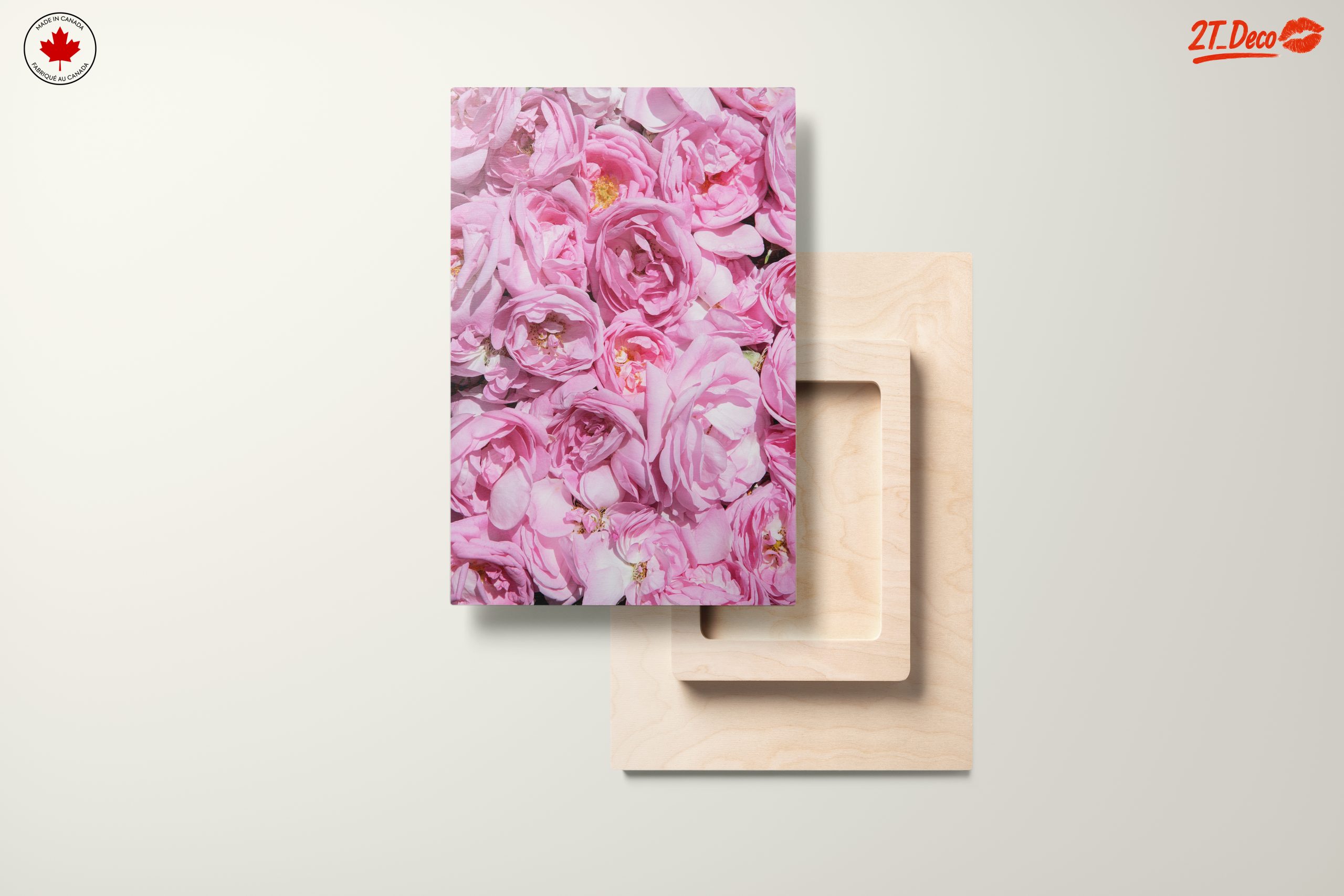 Pink Rose Floral Art - Image 11