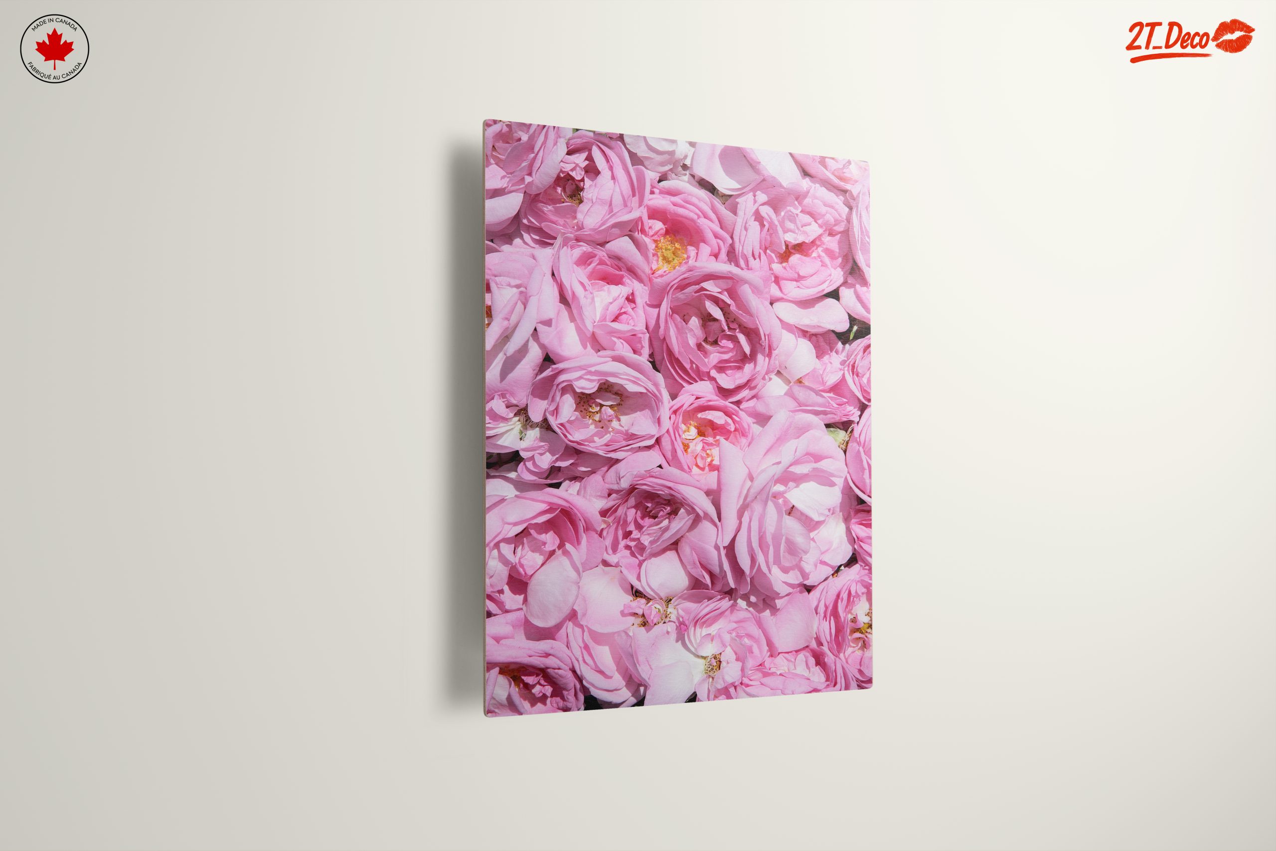 Pink Rose Floral Art - Image 13