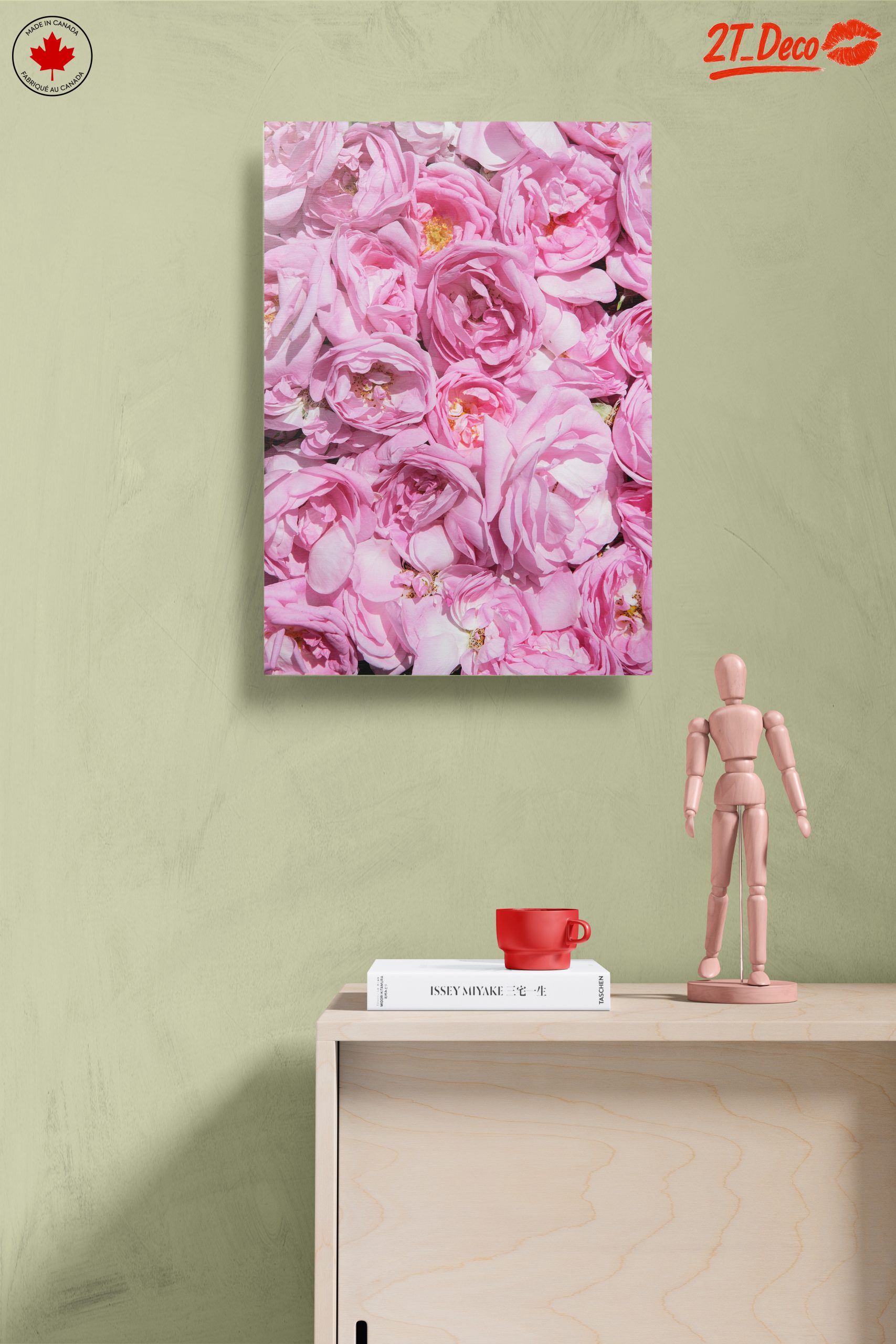 Pink Rose Floral Art - Image 14
