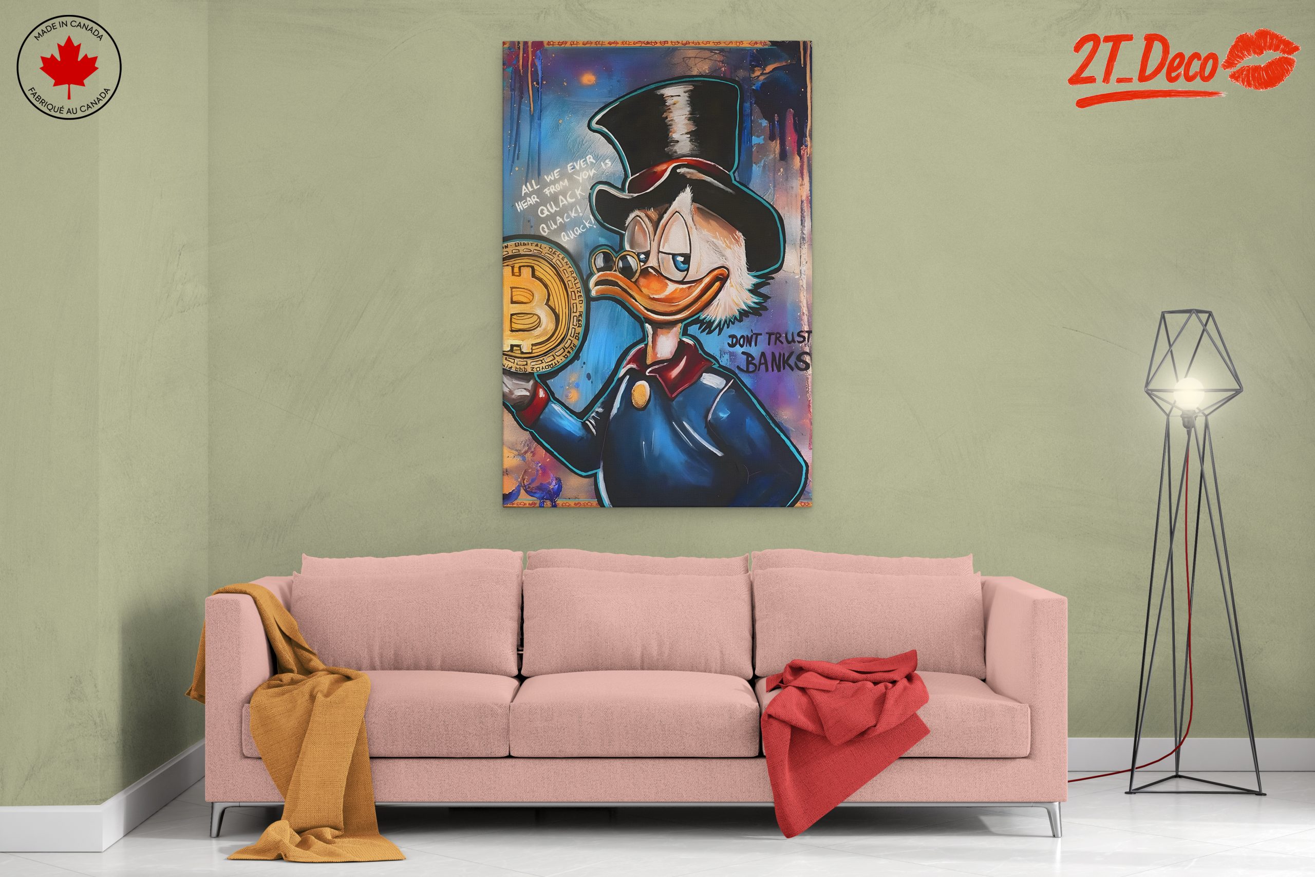 Playful Animal Art with Cryptocurrency Theme - Image 2