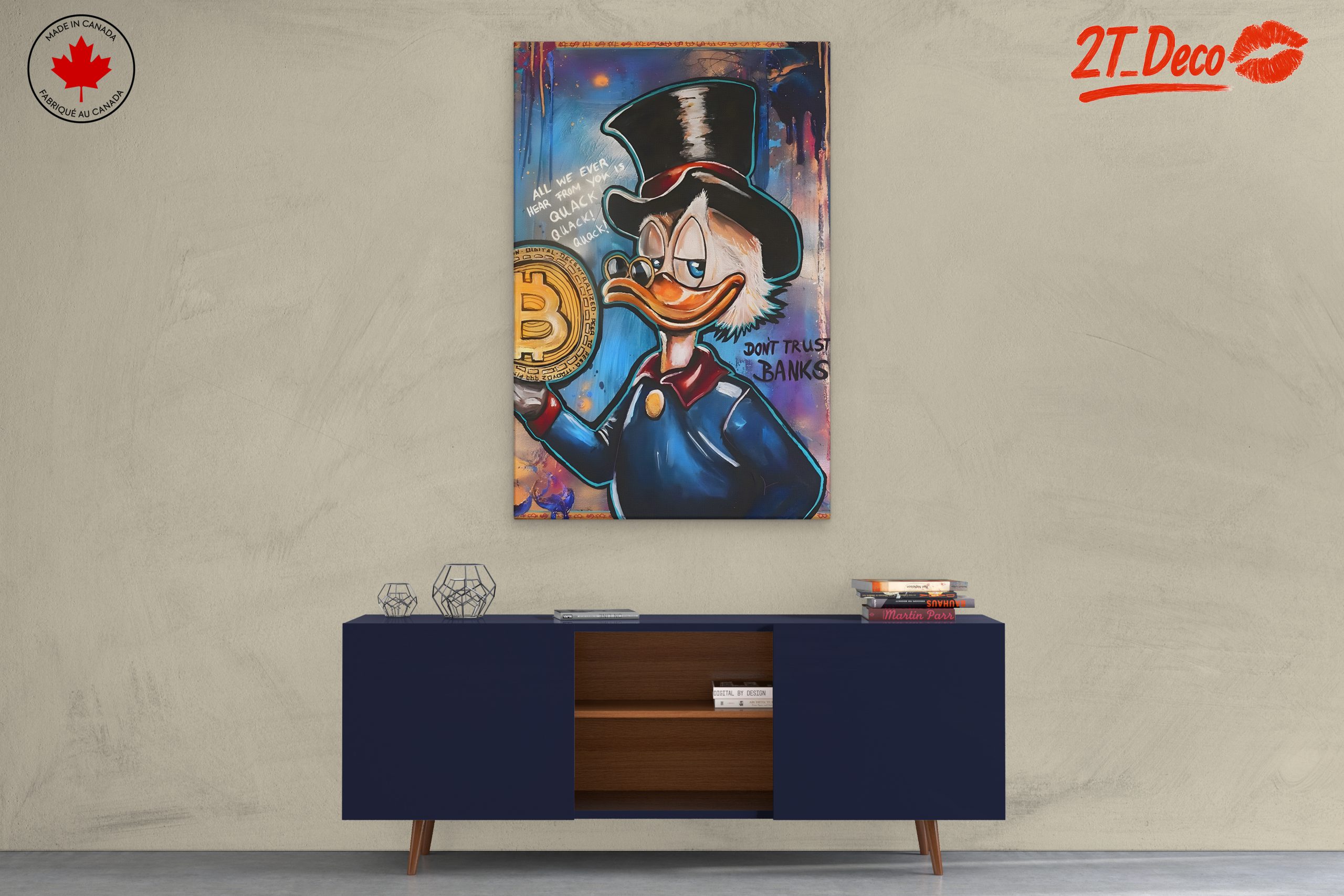 Playful Animal Art with Cryptocurrency Theme - Image 3