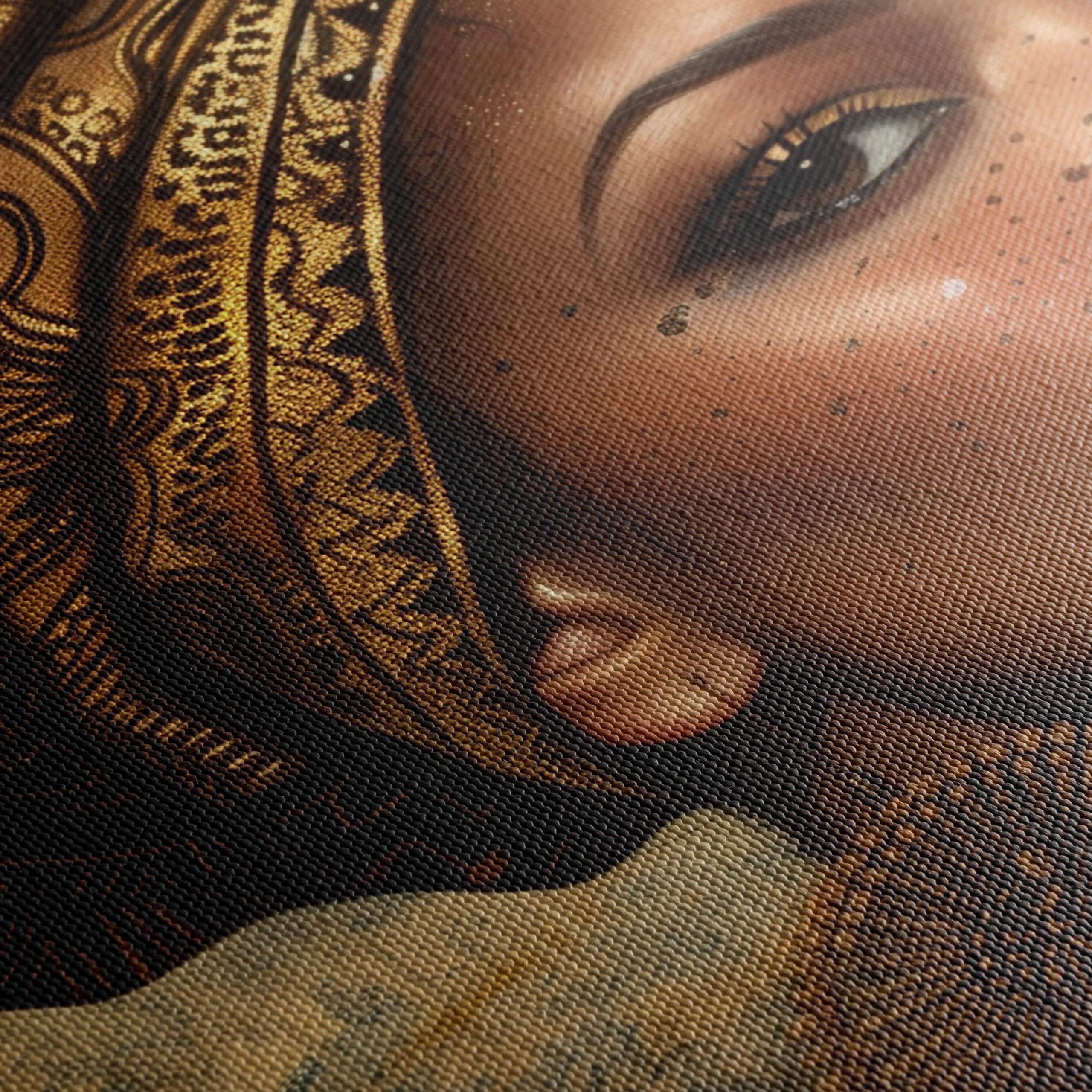 Cultural Afro Art Portrait of a Woman - Image 5