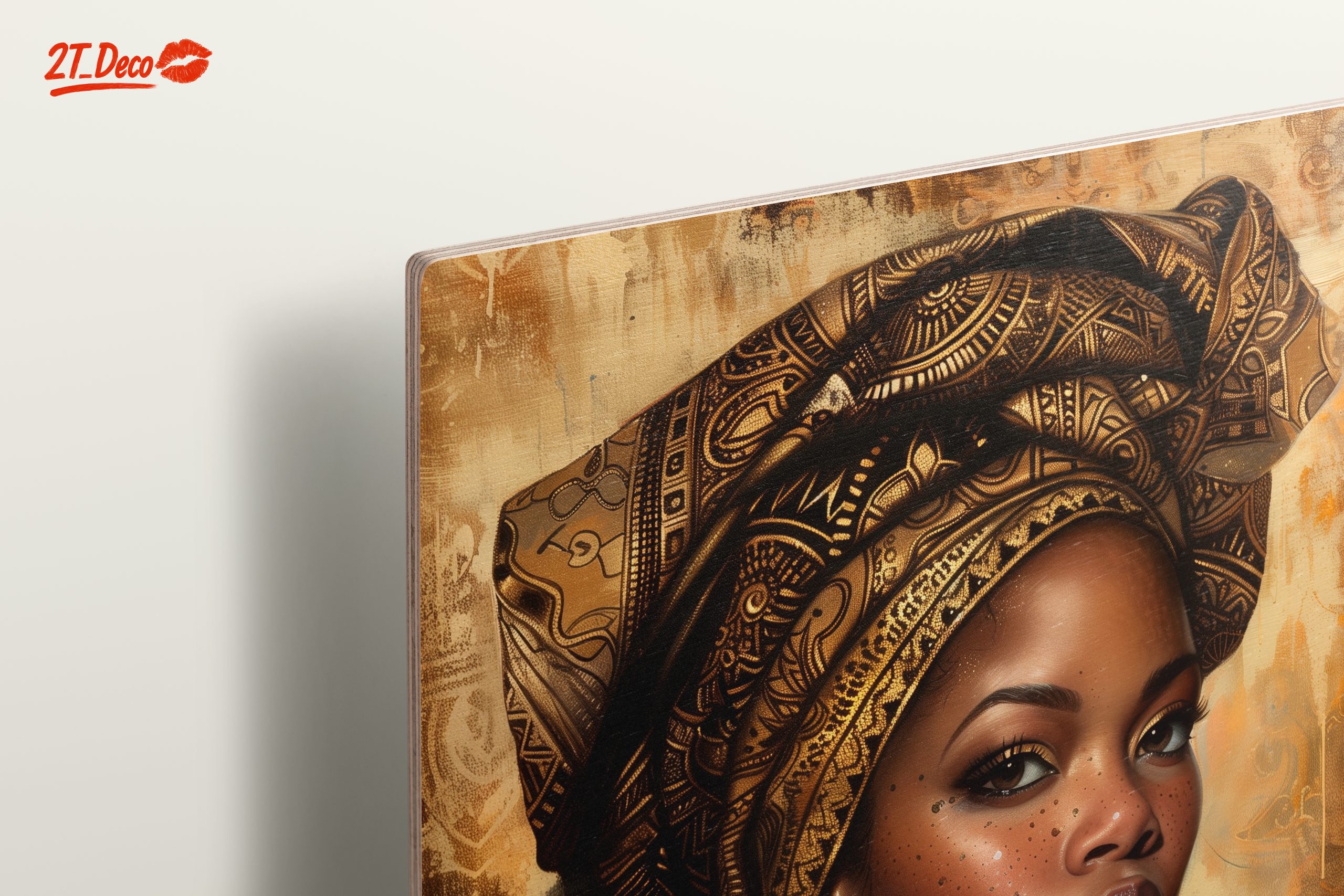 Cultural Afro Art Portrait of a Woman - Image 15