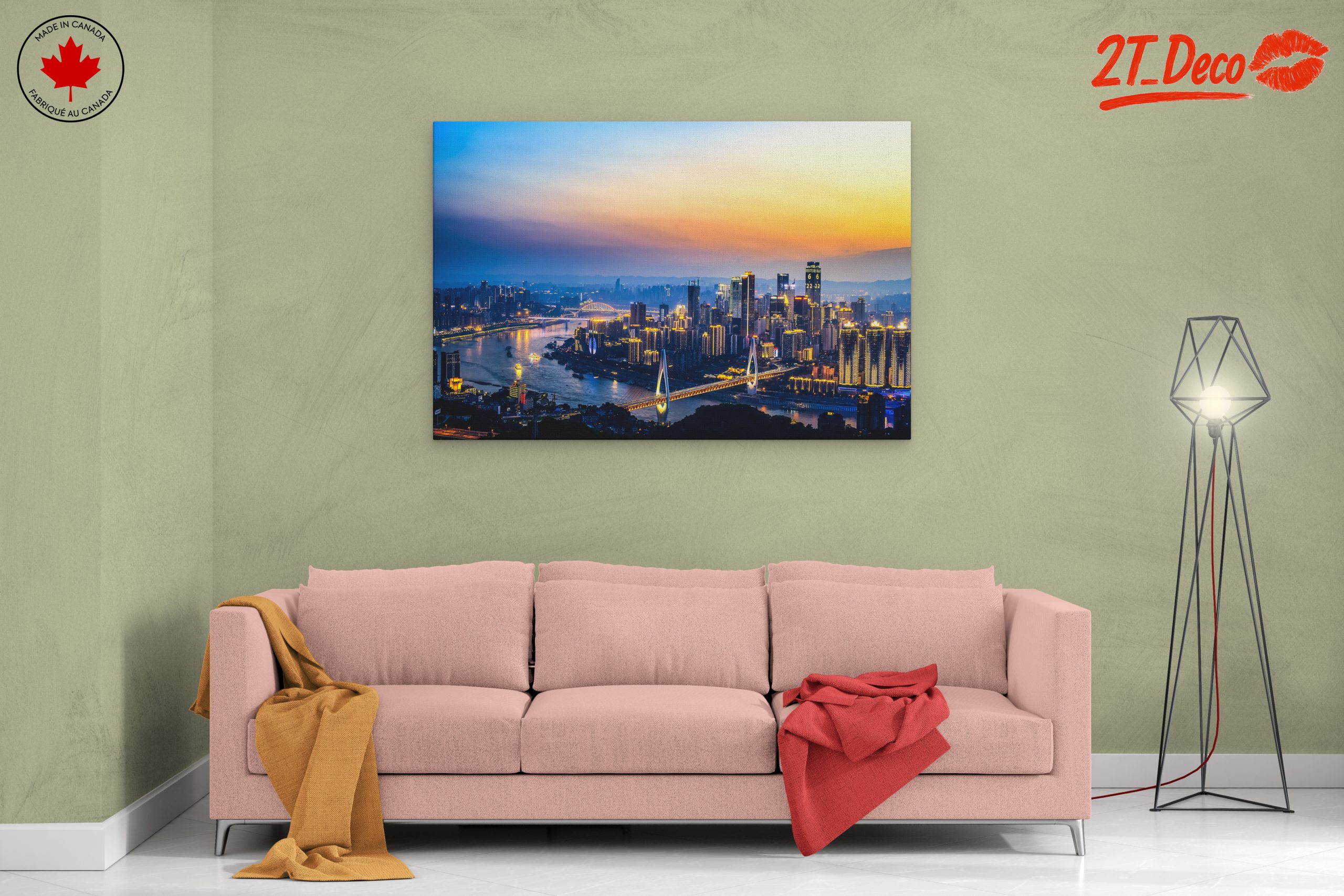 Vibrant City Skyline at Sunset 2 - Image 2