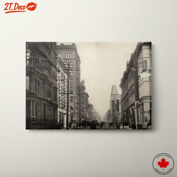 Historic Urban Cityscape in Black and White