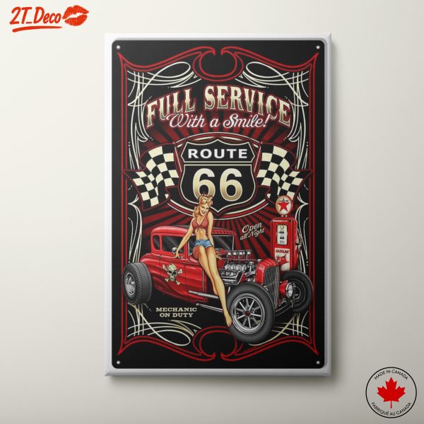 Full Service Route 66 Classic Car Art