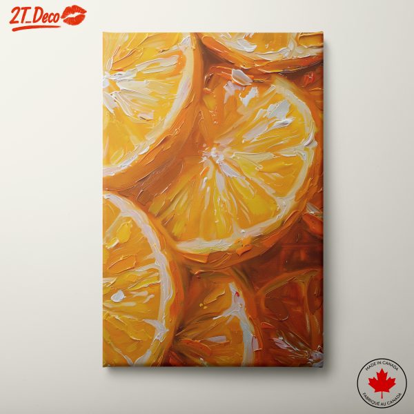 Vibrant Orange Citrus Slices Art