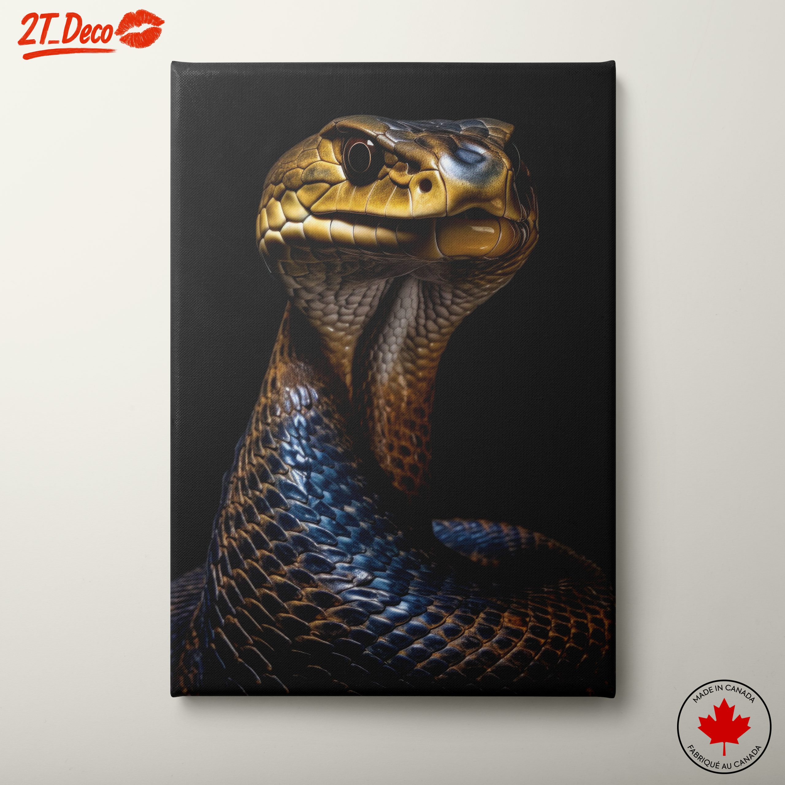 Stylized Artistic Snake Portrait