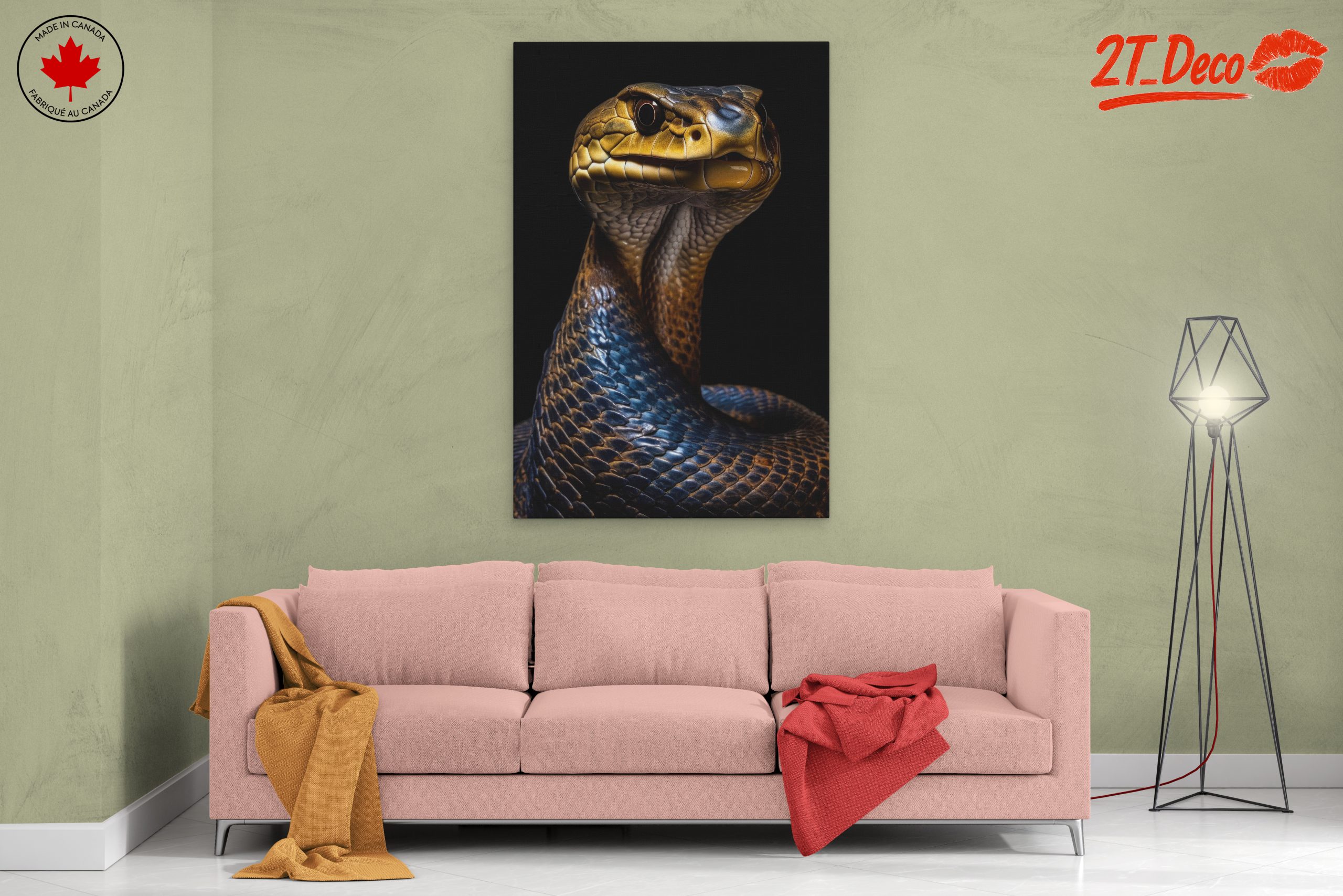 Stylized Artistic Snake Portrait - Image 2