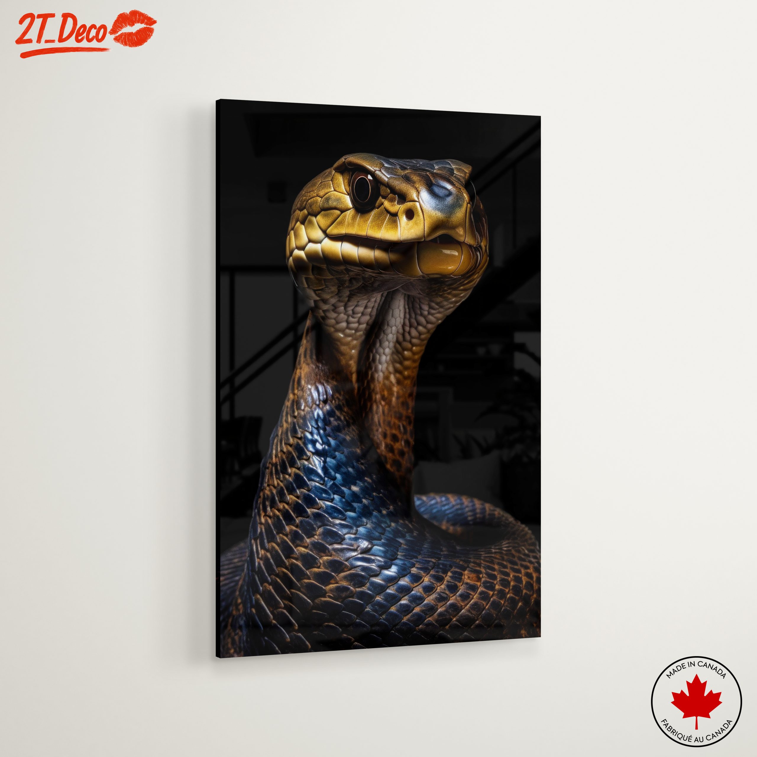 Stylized Artistic Snake Portrait - Image 6