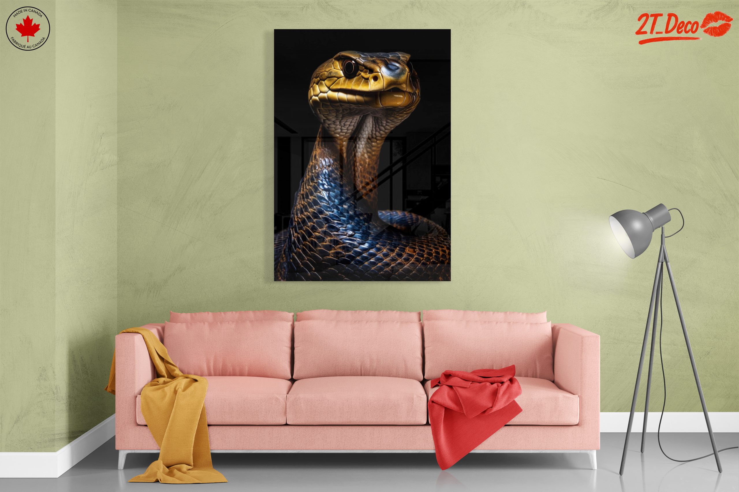 Stylized Artistic Snake Portrait - Image 7