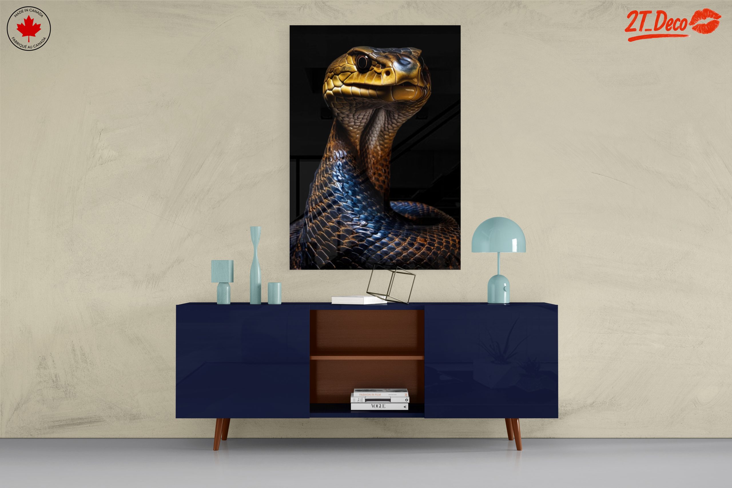 Stylized Artistic Snake Portrait - Image 8