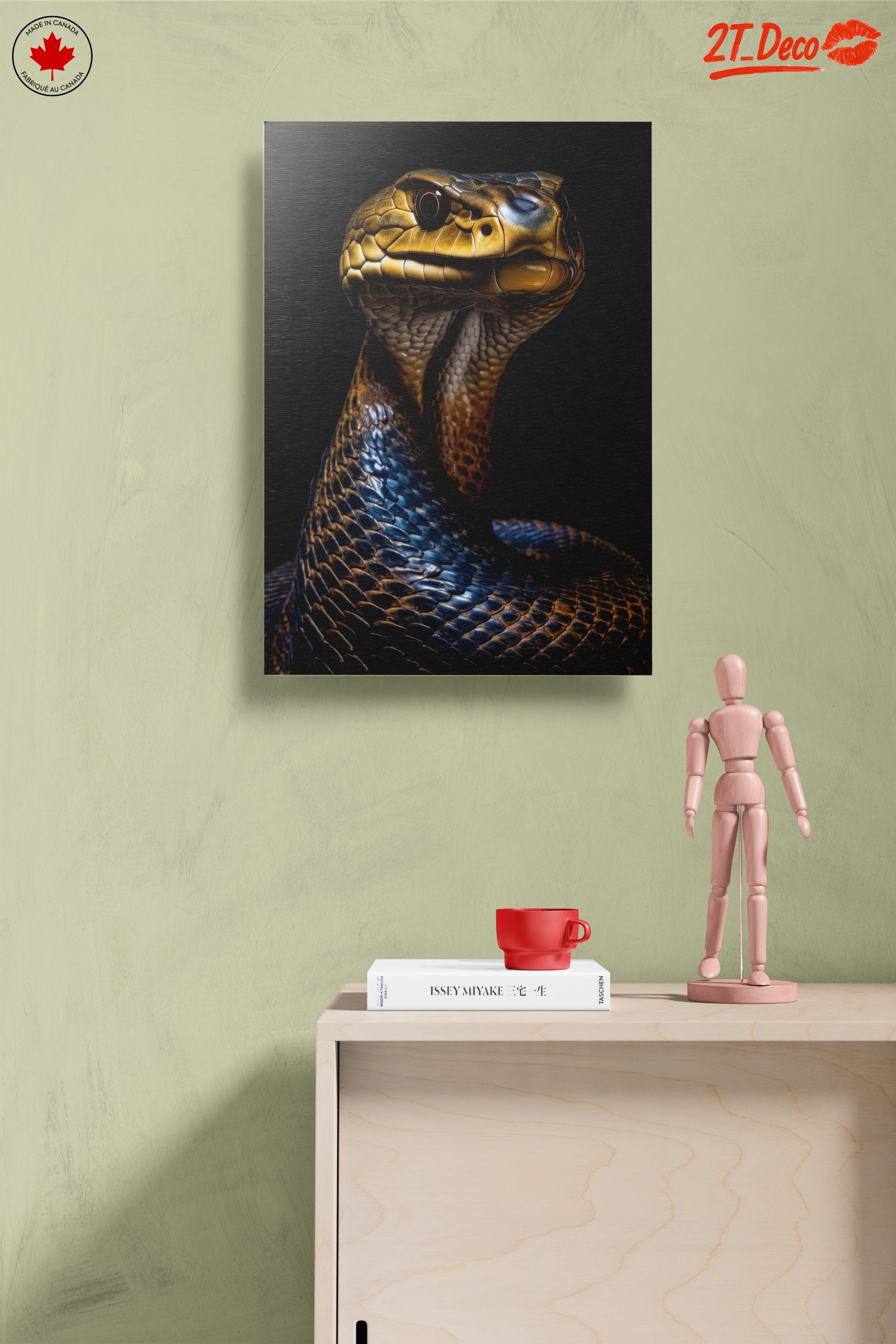 Stylized Artistic Snake Portrait - Image 14