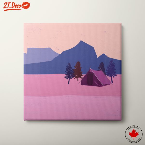 Camping Scene in a Serene Landscape