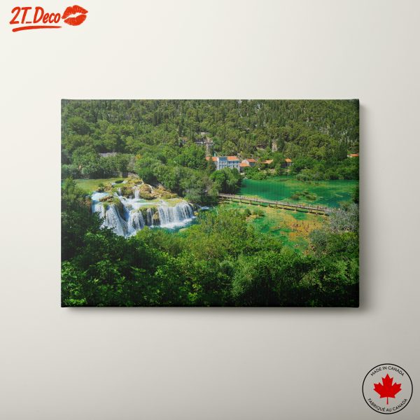 Stunning Waterfall with Lush Greenery