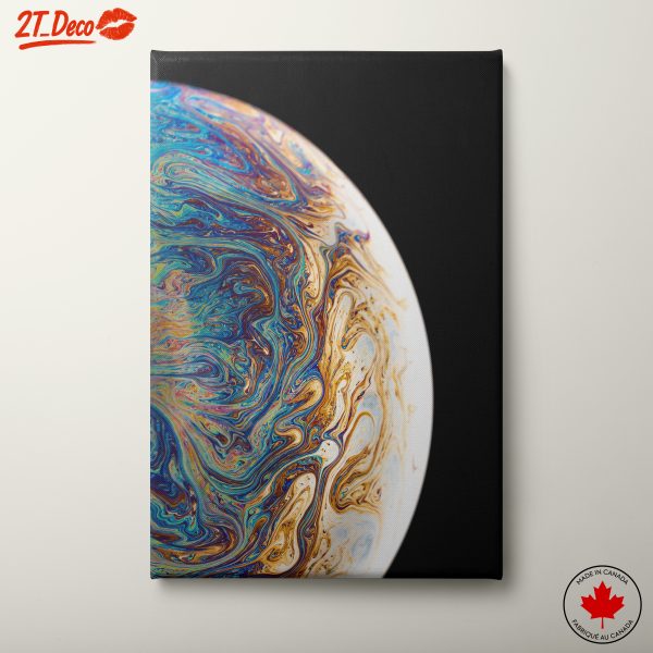 Vibrant Abstract Color Swirls Art
