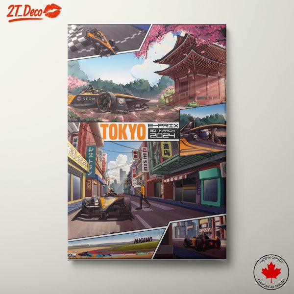 Futuristic Tokyo E-Prix Artwork