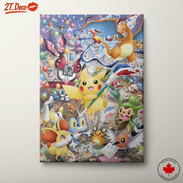 Colorful Pokémon Celebration Art