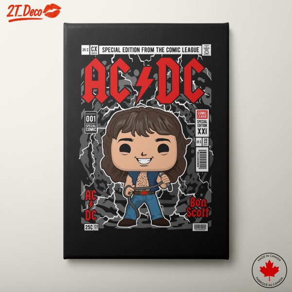 Stylized Bon Scott AC/DC Funko Art