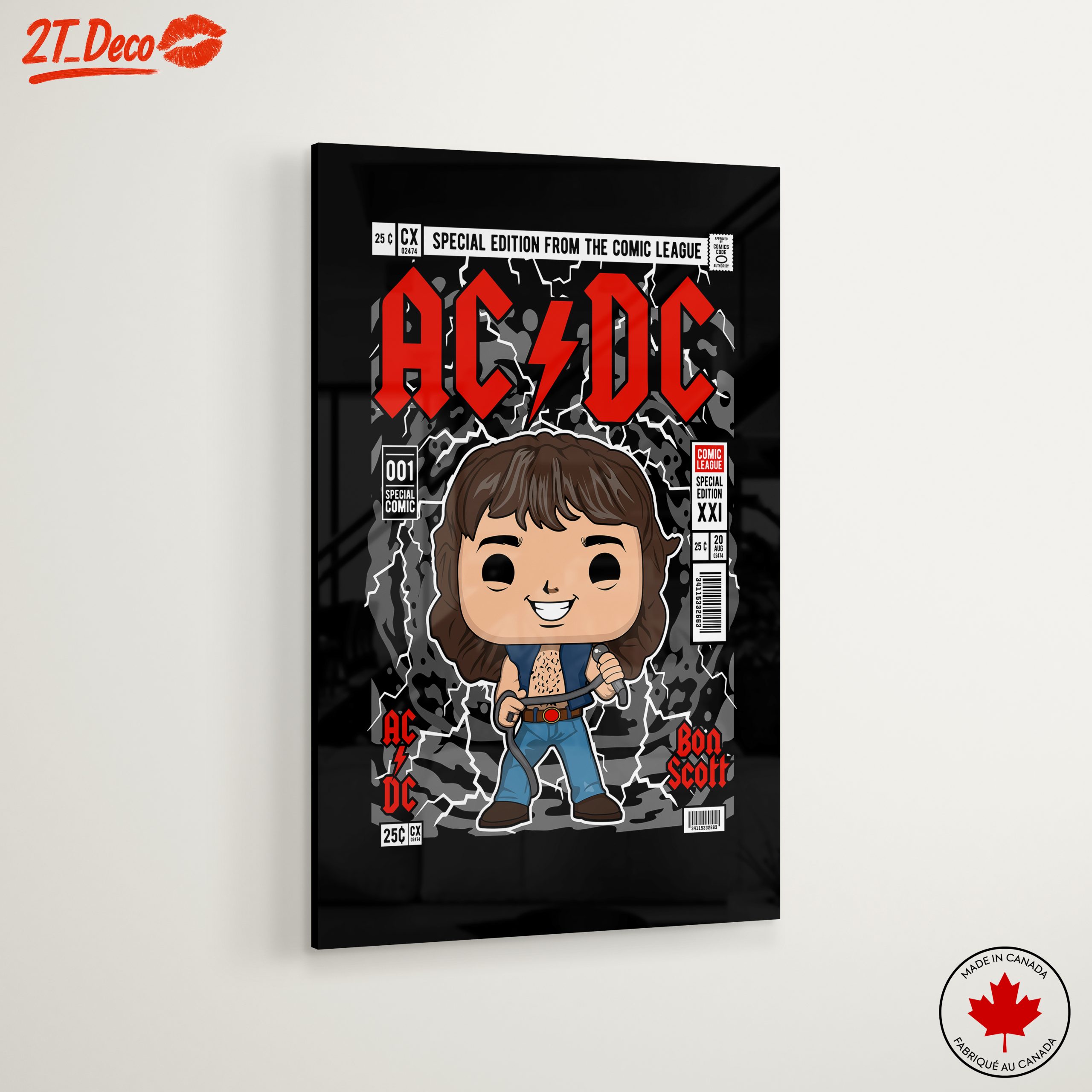 Stylized Bon Scott AC/DC Funko Art - Image 6