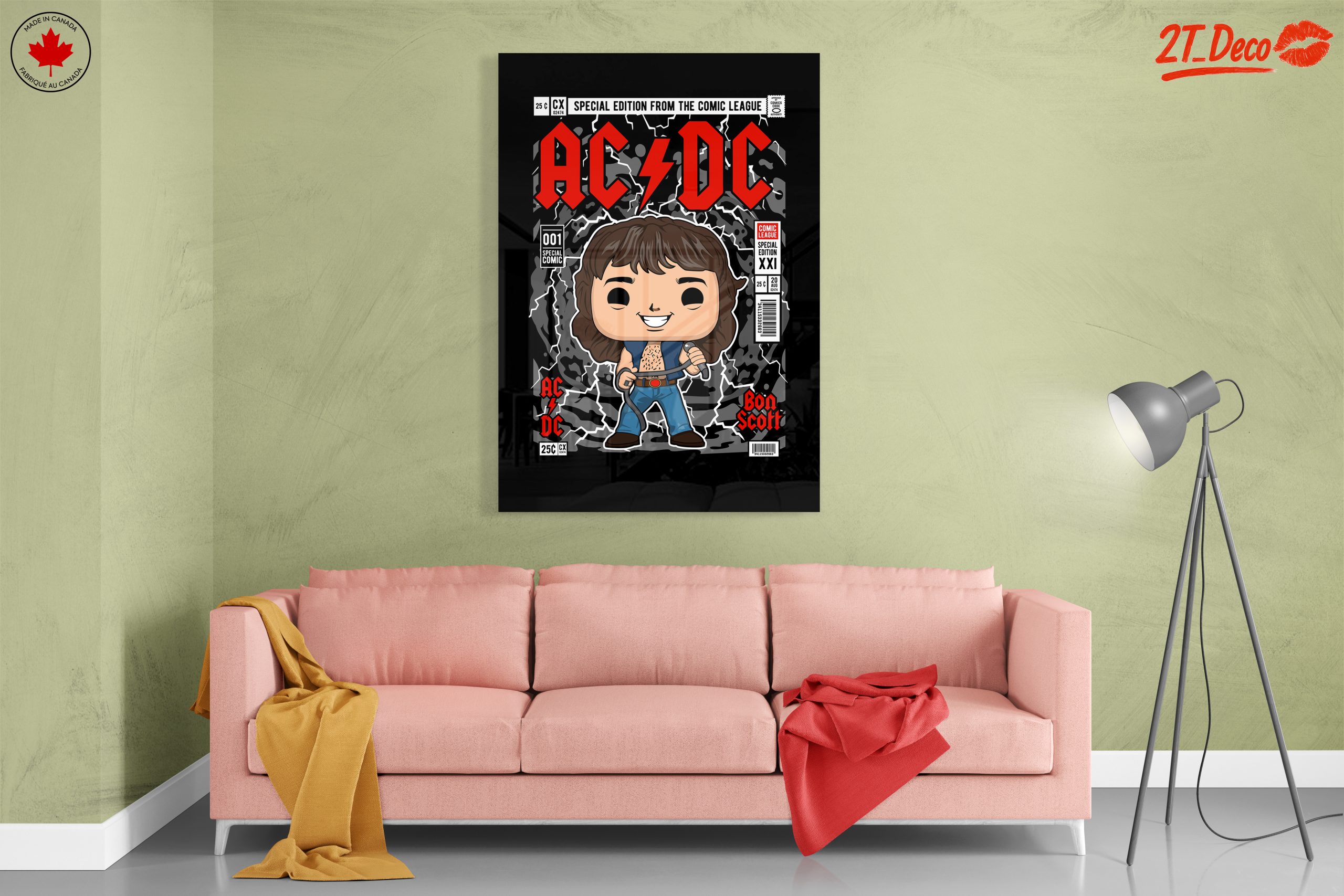 Stylized Bon Scott AC/DC Funko Art - Image 7