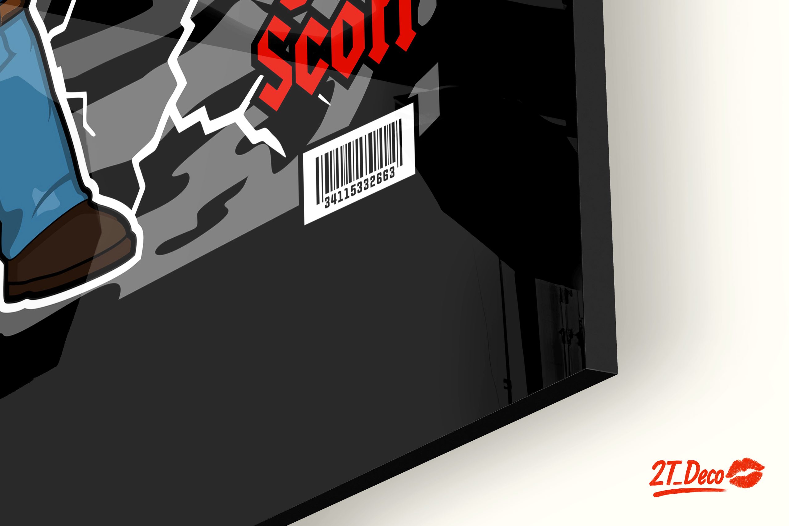 Stylized Bon Scott AC/DC Funko Art - Image 9