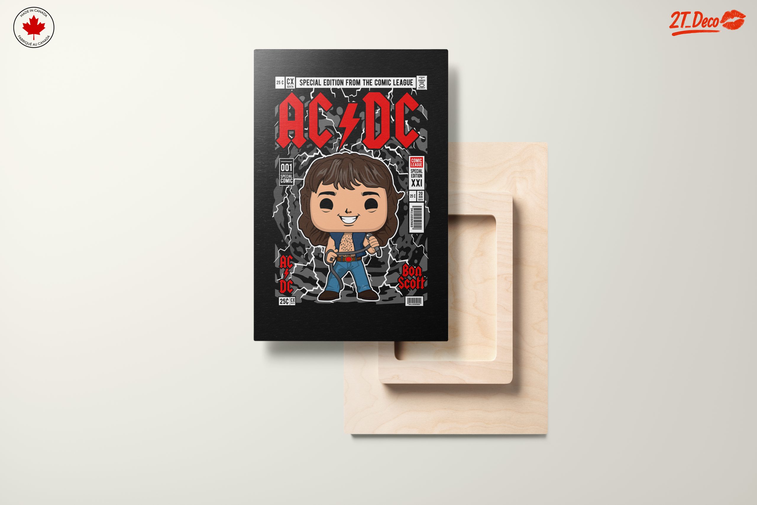 Stylized Bon Scott AC/DC Funko Art - Image 11