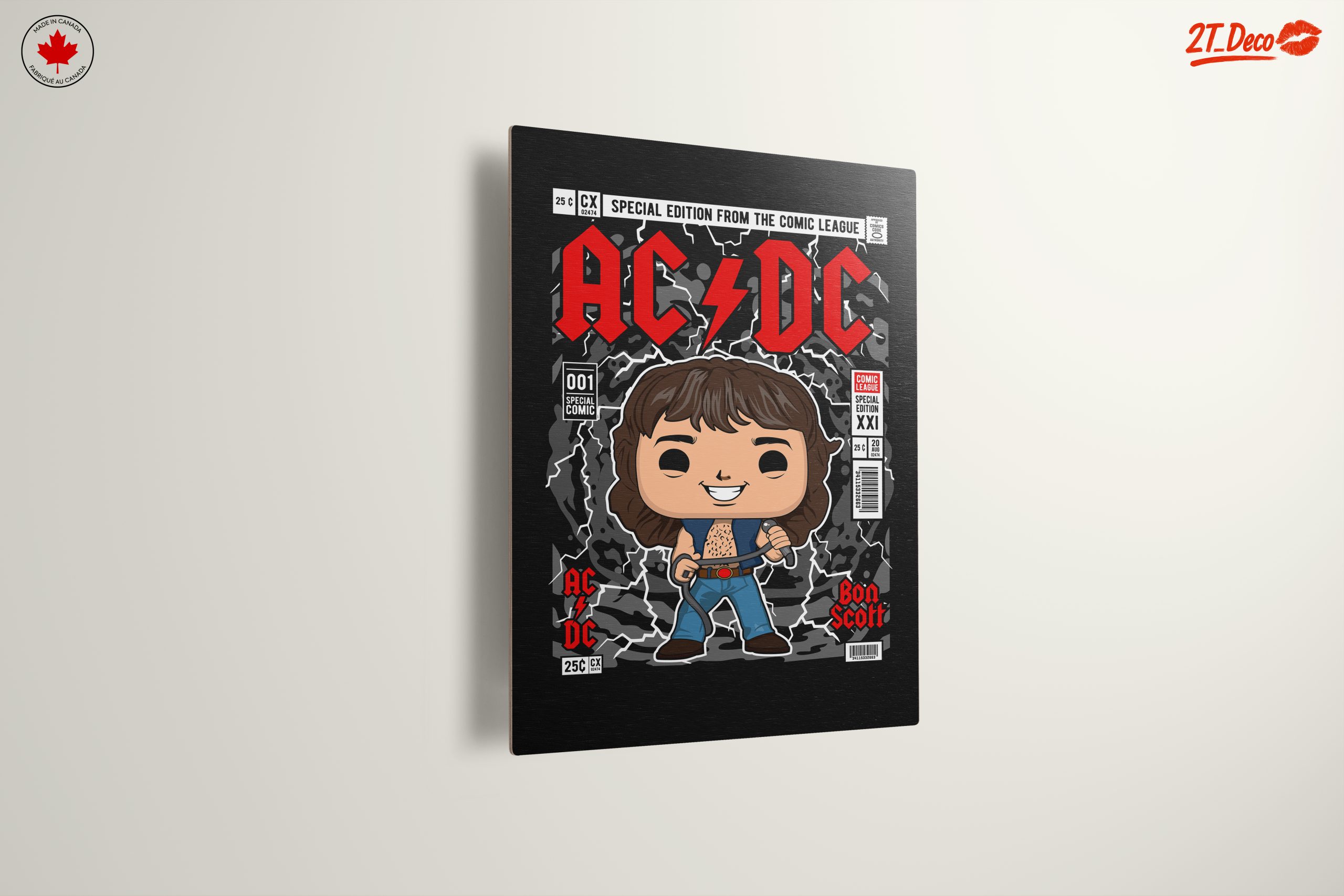 Stylized Bon Scott AC/DC Funko Art - Image 13