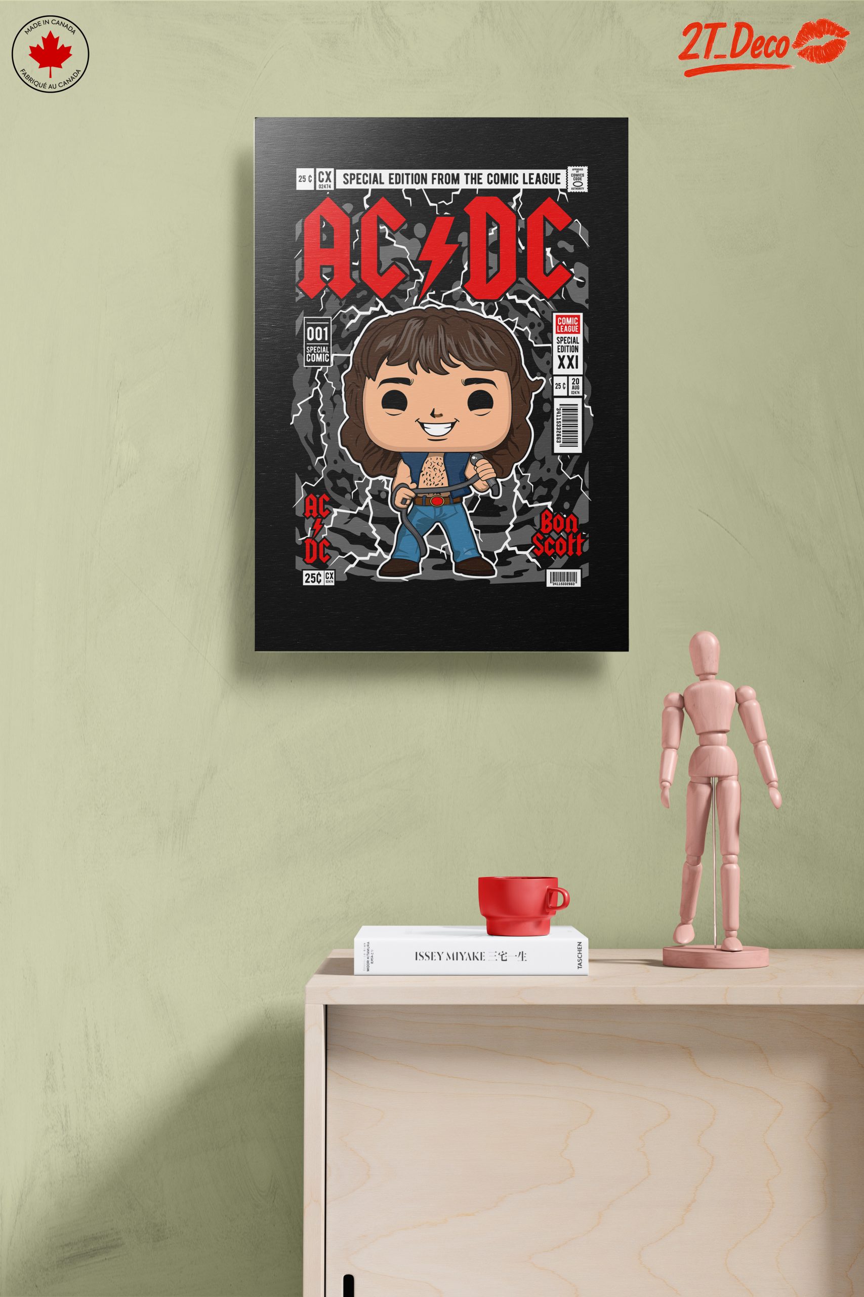 Stylized Bon Scott AC/DC Funko Art - Image 14