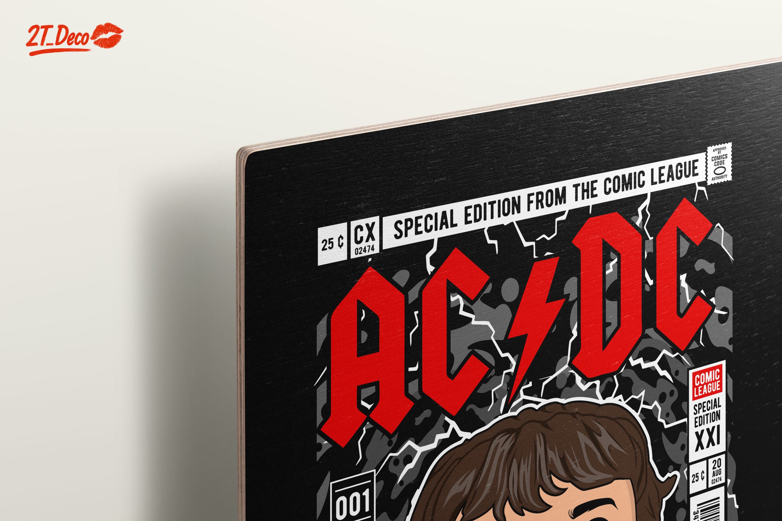 Stylized Bon Scott AC/DC Funko Art - Image 15