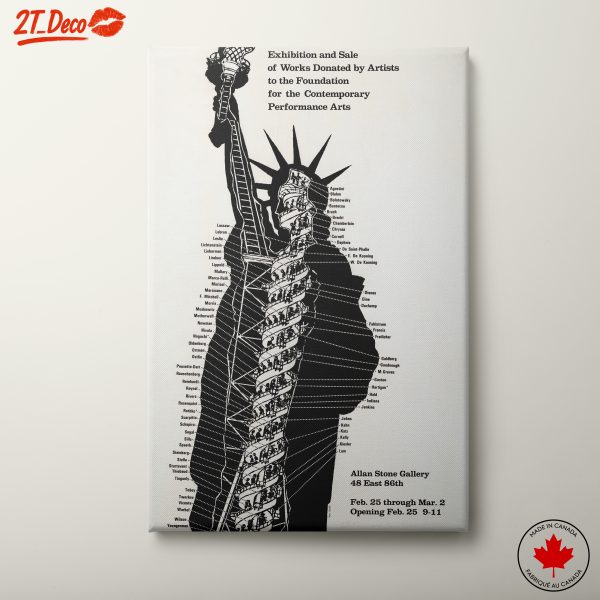 Modern Abstract Representation of the Statue of Liberty