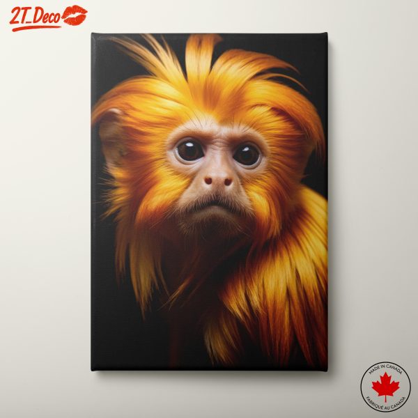 Vibrant Primate Portrait Wall Art