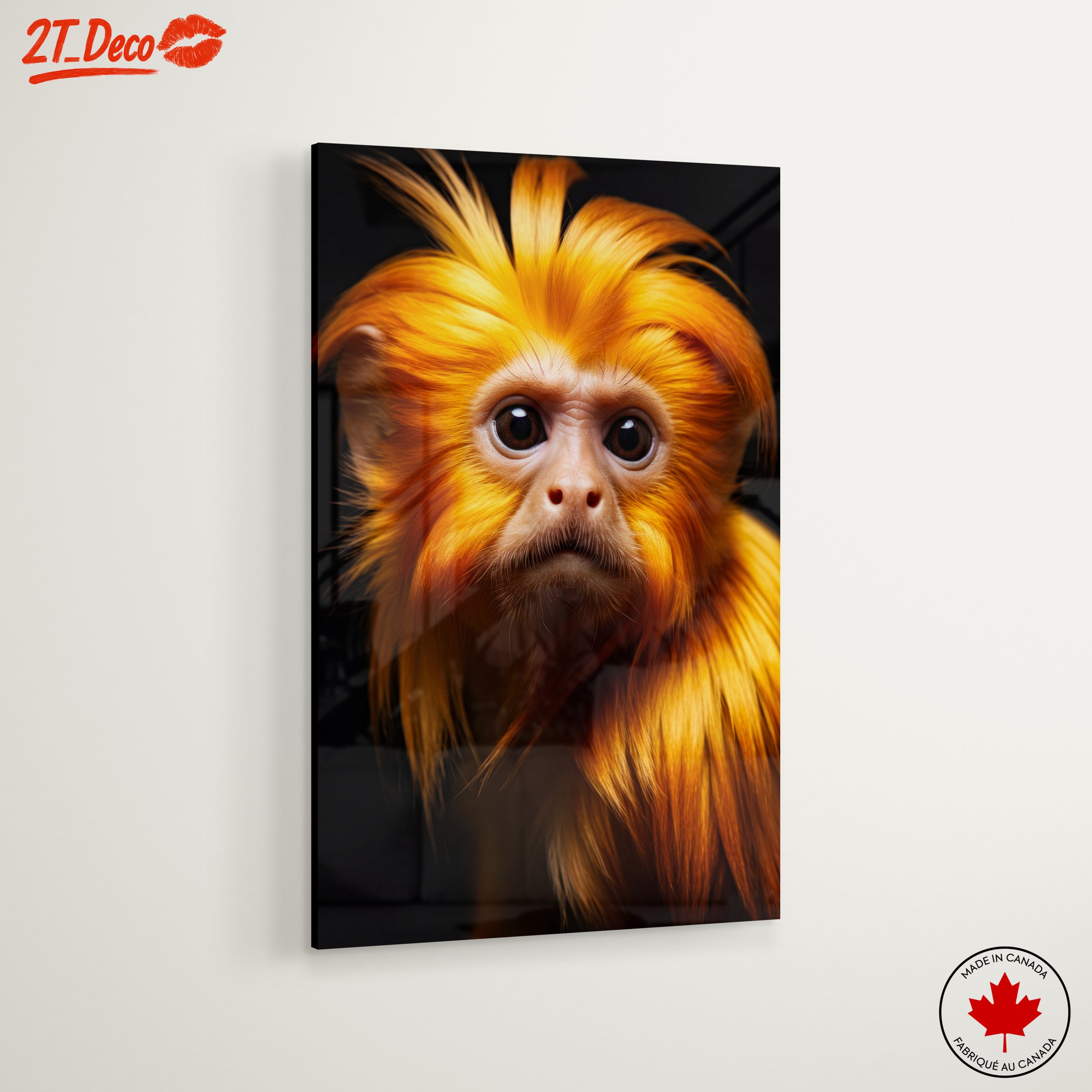 Vibrant Primate Portrait Wall Art - Image 6
