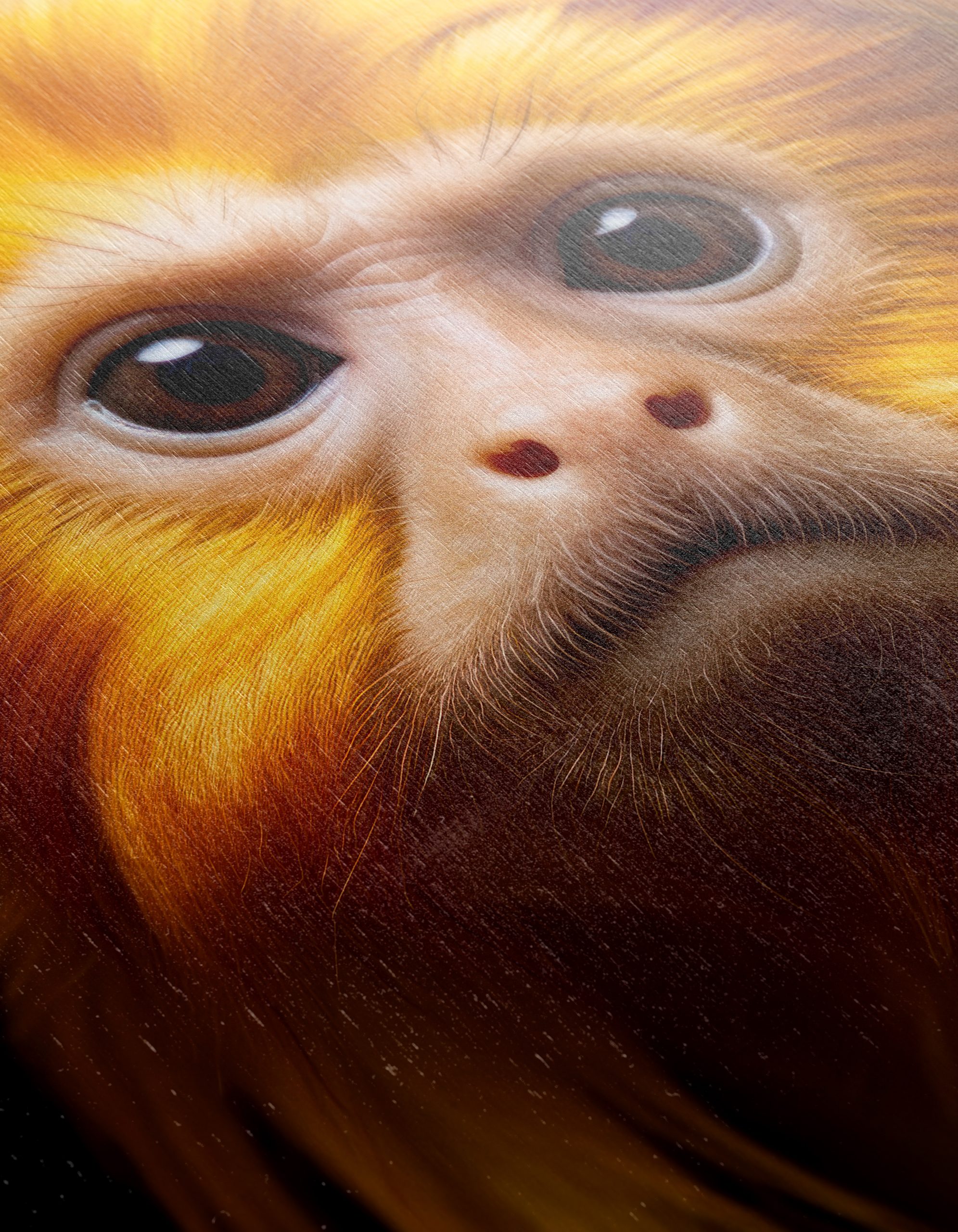 Vibrant Primate Portrait Wall Art - Image 12