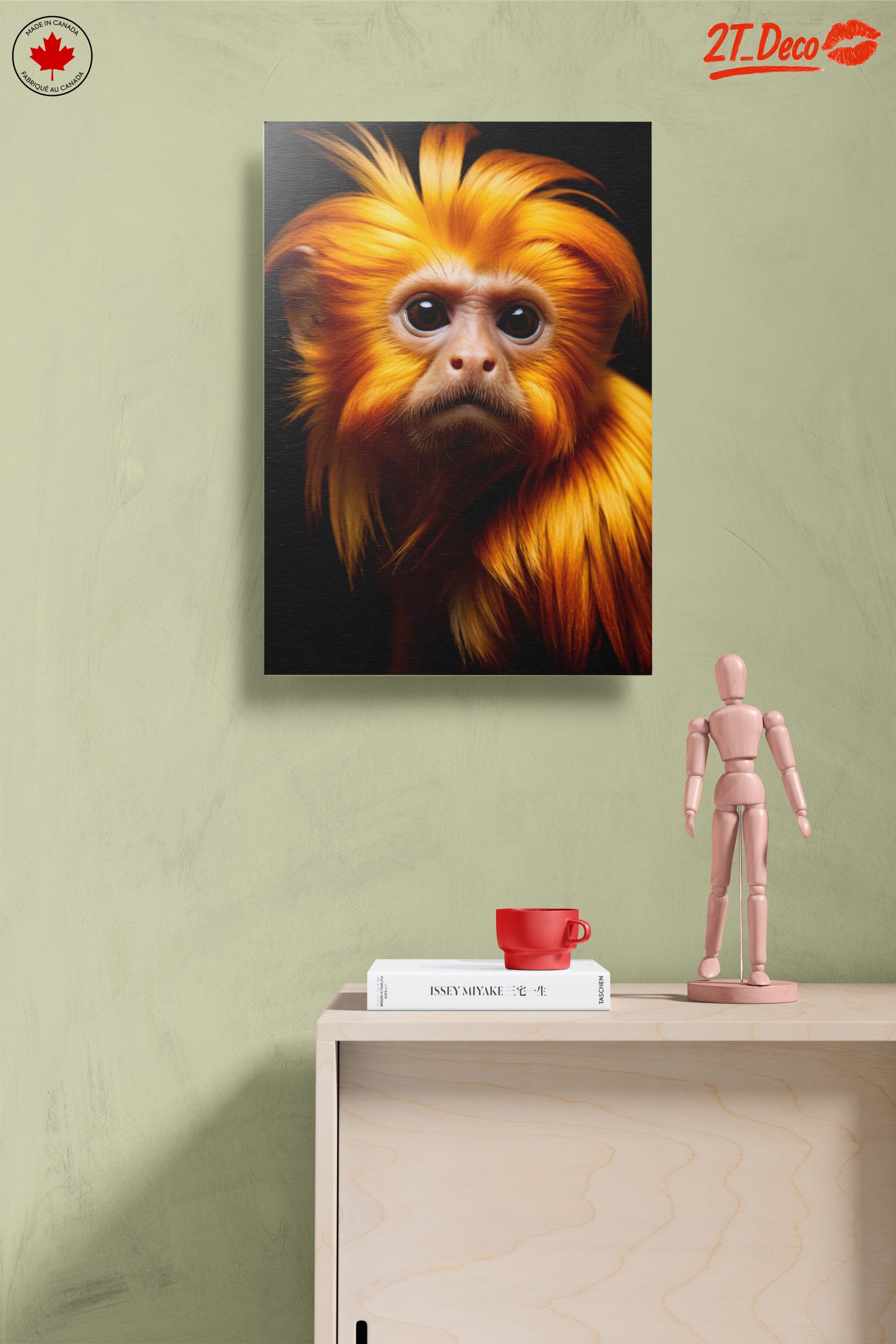 Vibrant Primate Portrait Wall Art - Image 14