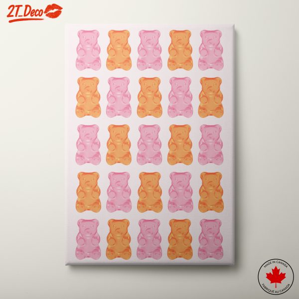 Colorful Candy Inspired Gummy Bear Art