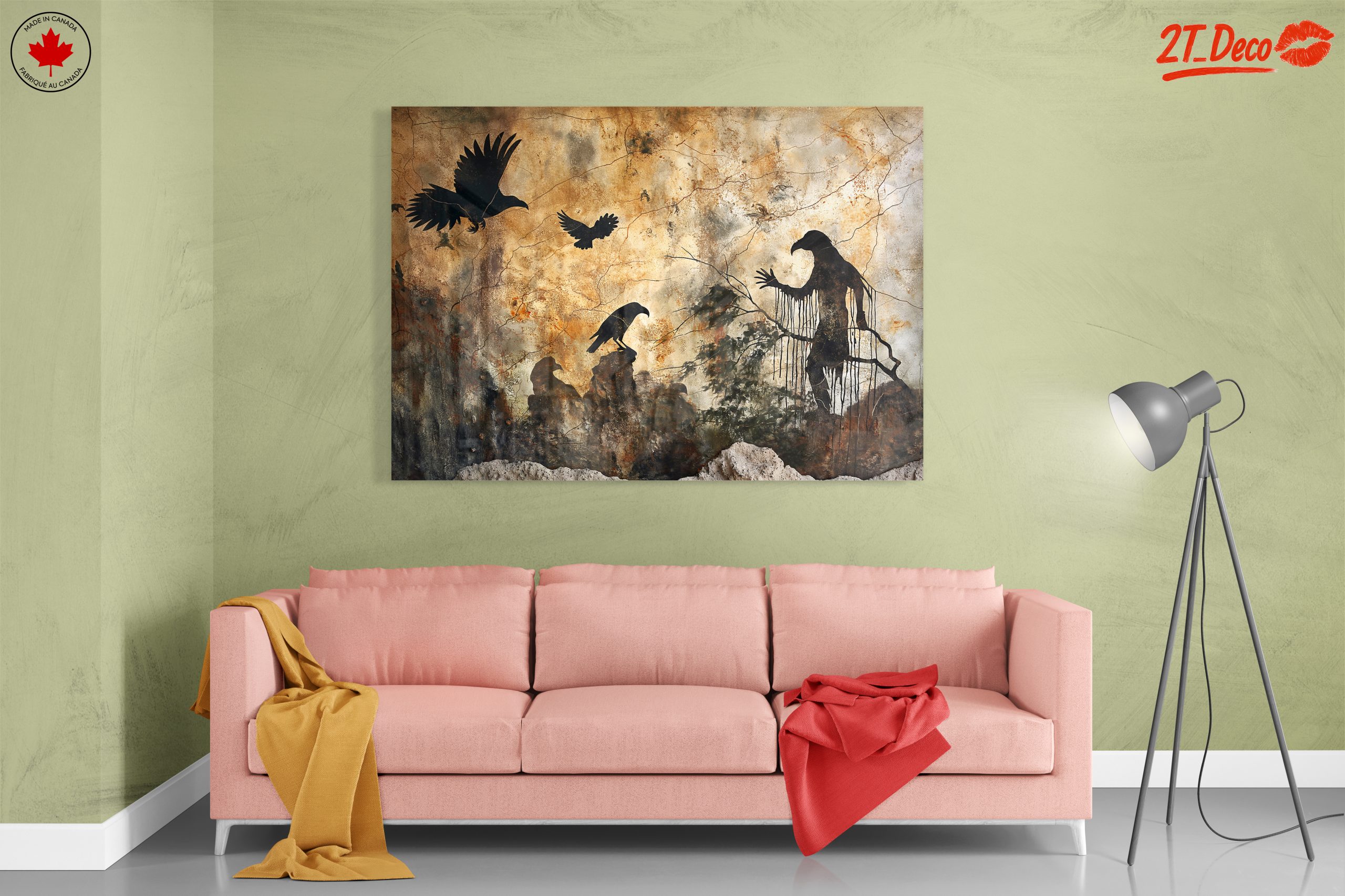 Silhouetted Animal Art in Abstract Style - Image 7