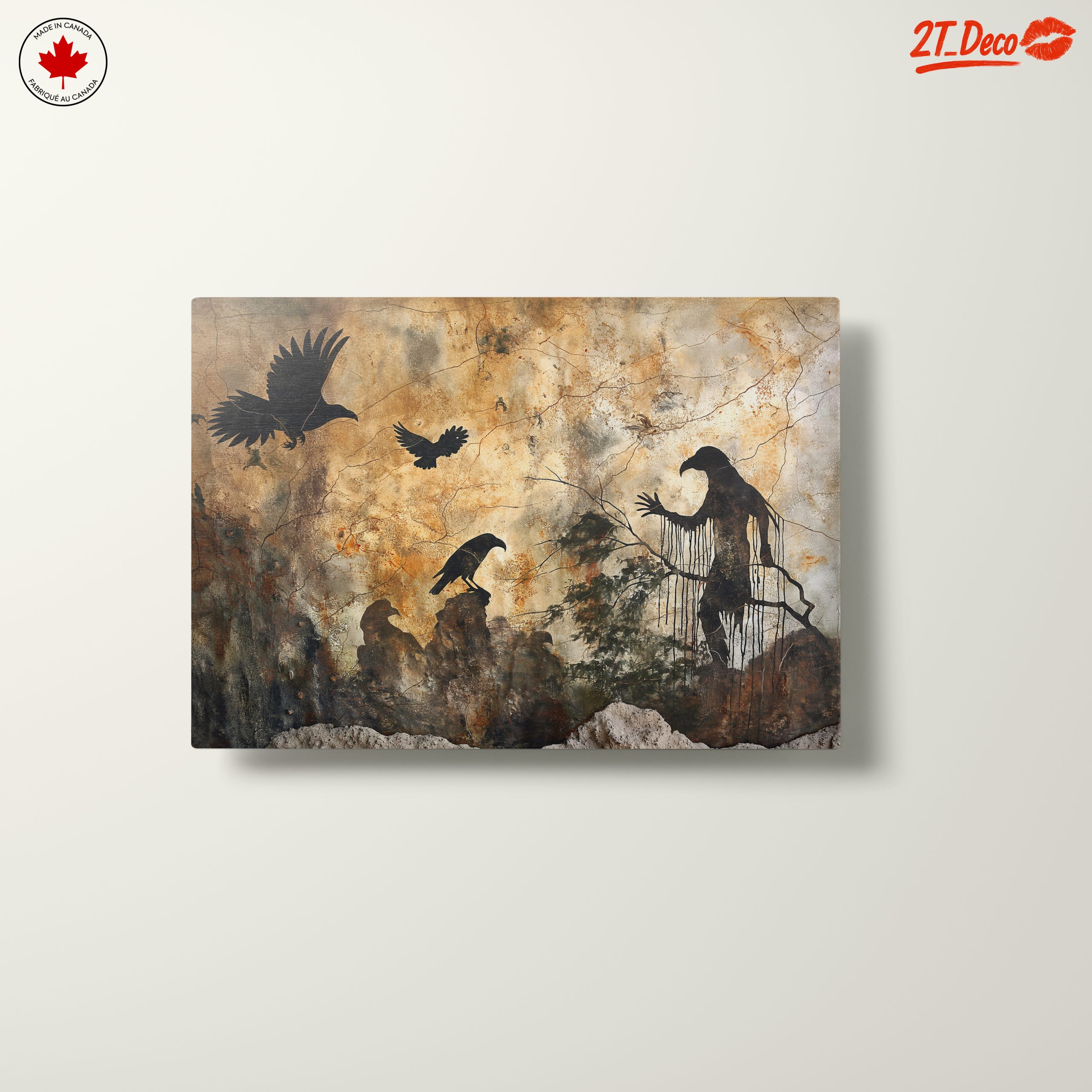 Silhouetted Animal Art in Abstract Style - Image 10