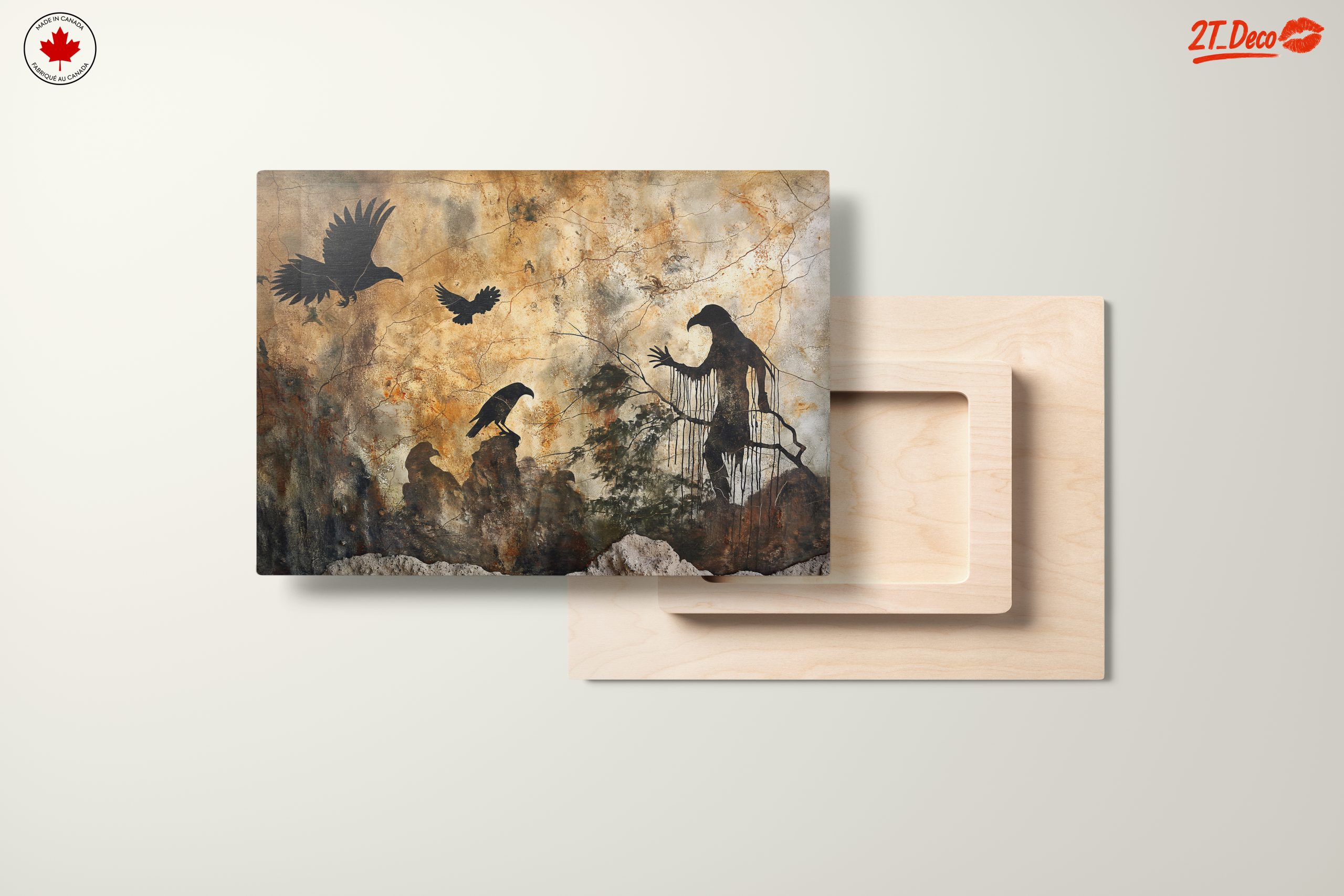 Silhouetted Animal Art in Abstract Style - Image 11