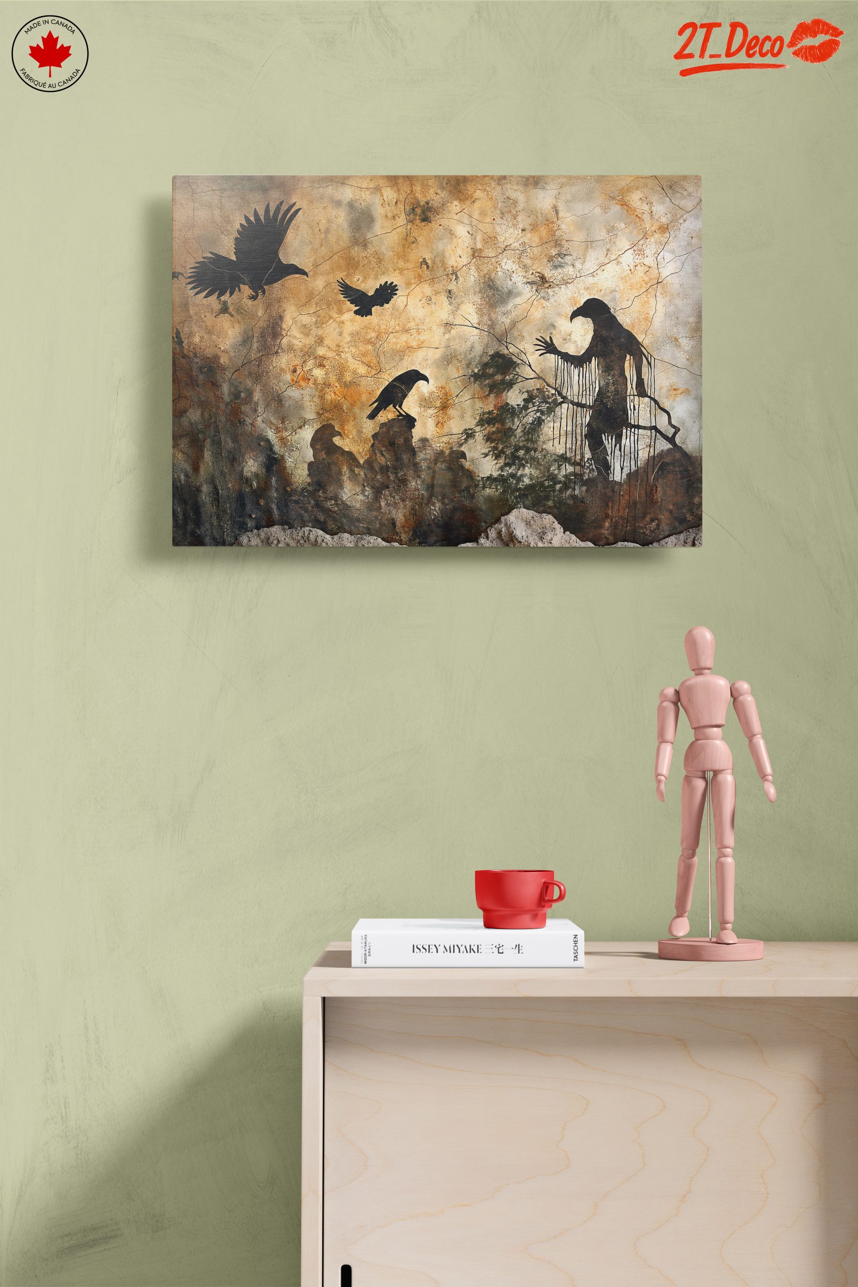 Silhouetted Animal Art in Abstract Style - Image 14