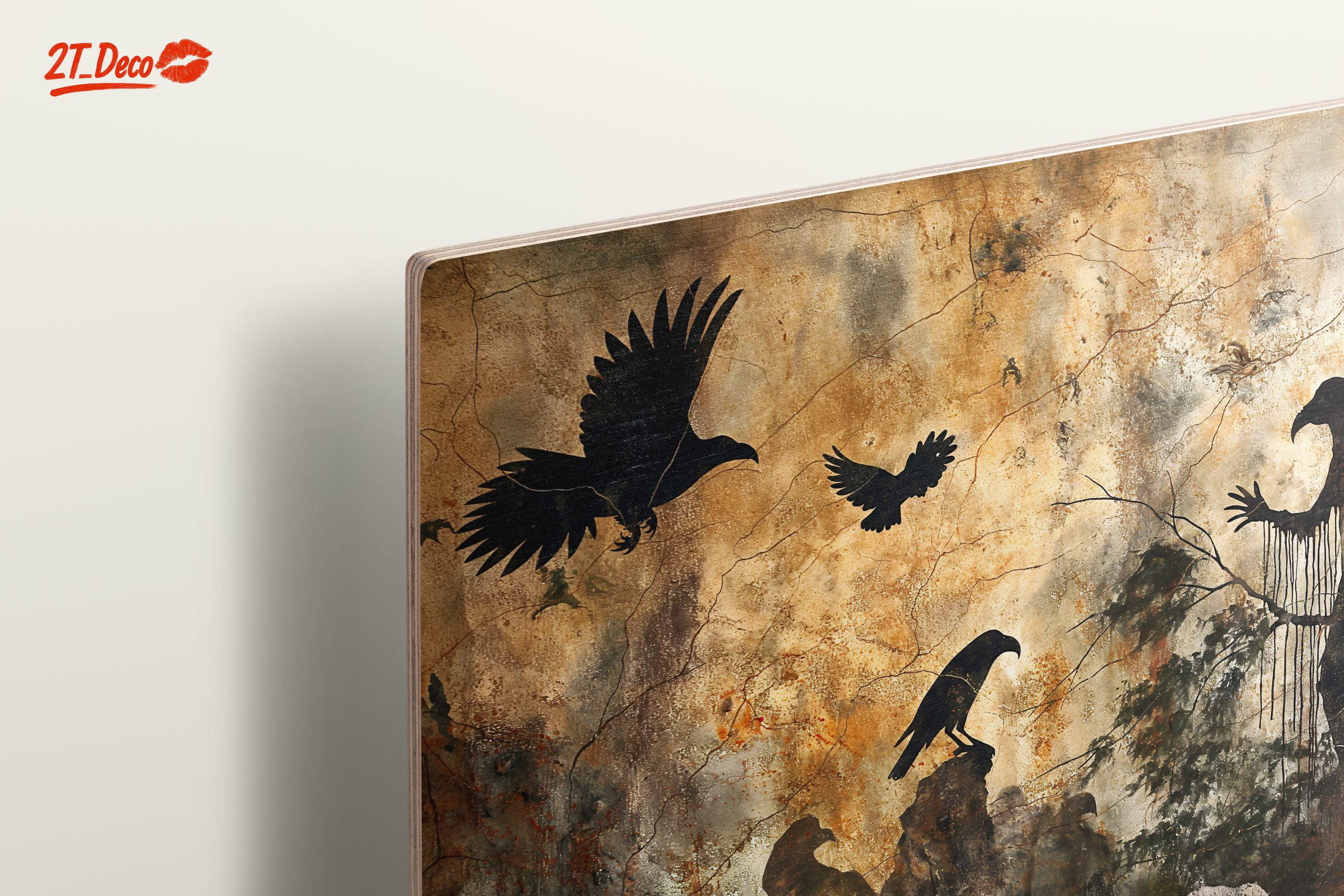 Silhouetted Animal Art in Abstract Style - Image 15