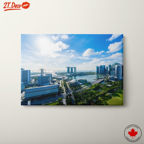 Cityscape of Singapore Featuring Marina Bay