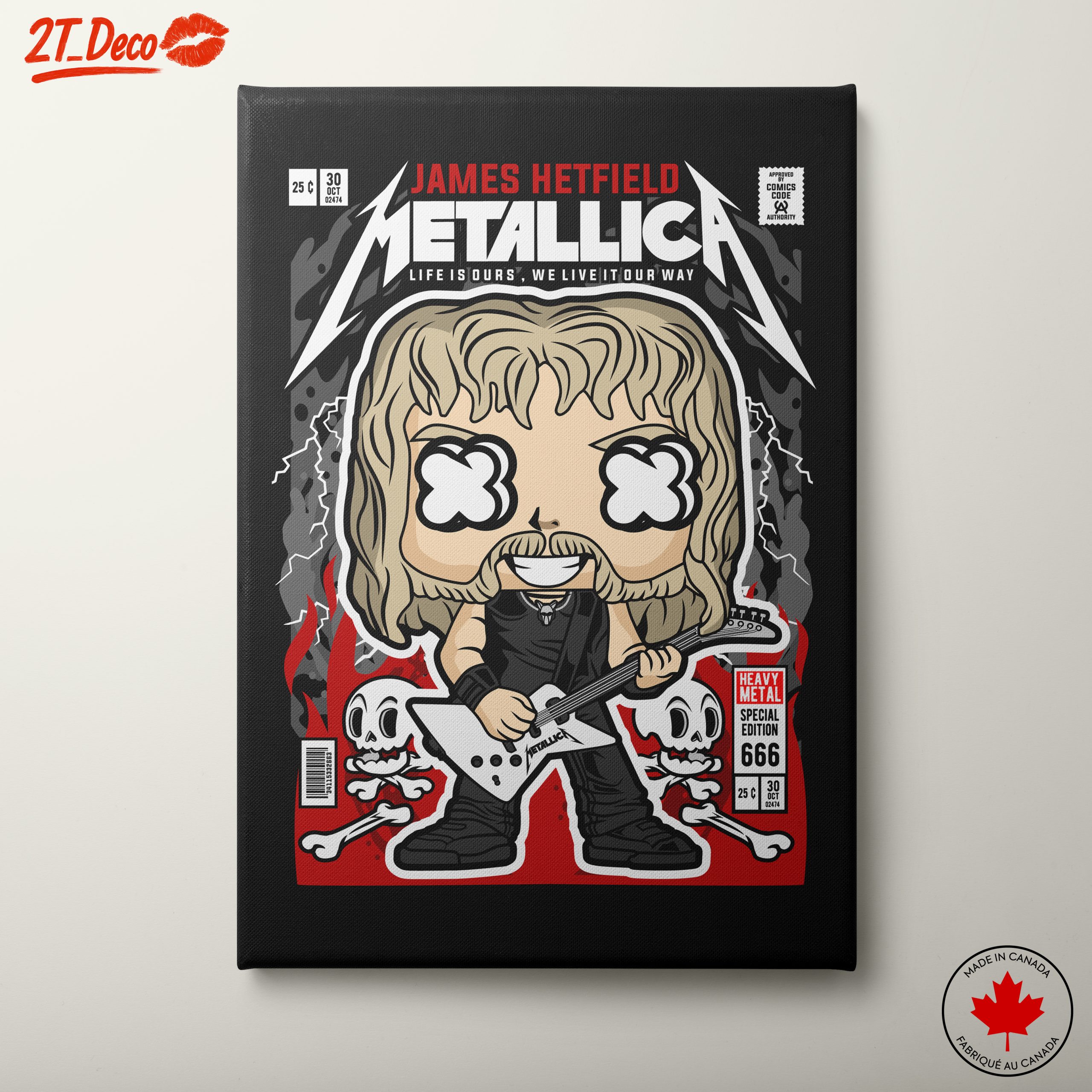 James Hetfield Character Illustration from Metallica