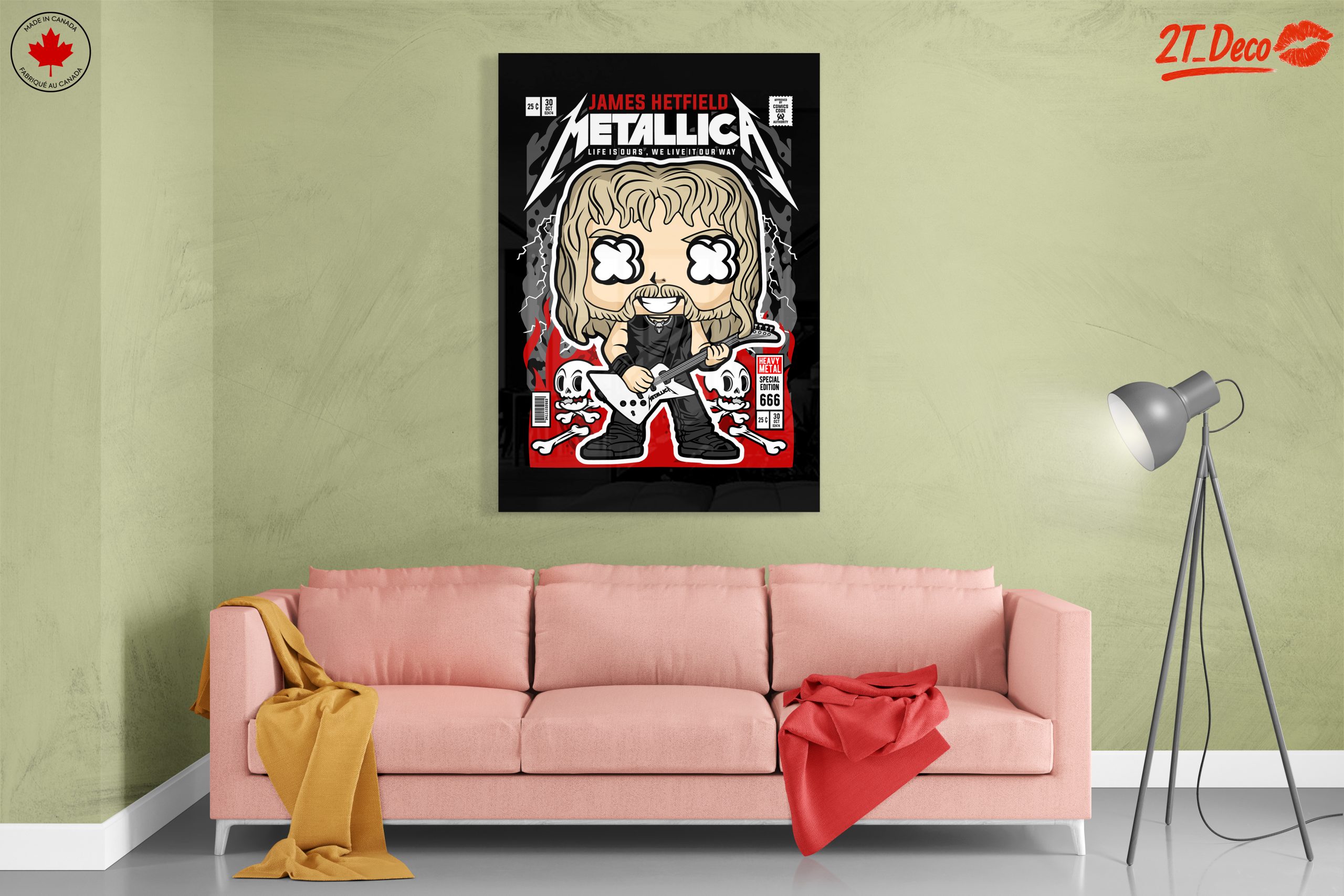 James Hetfield Character Illustration from Metallica - Image 7