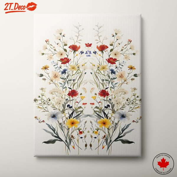 Beautiful Floral Design with Red and Yellow Flowers